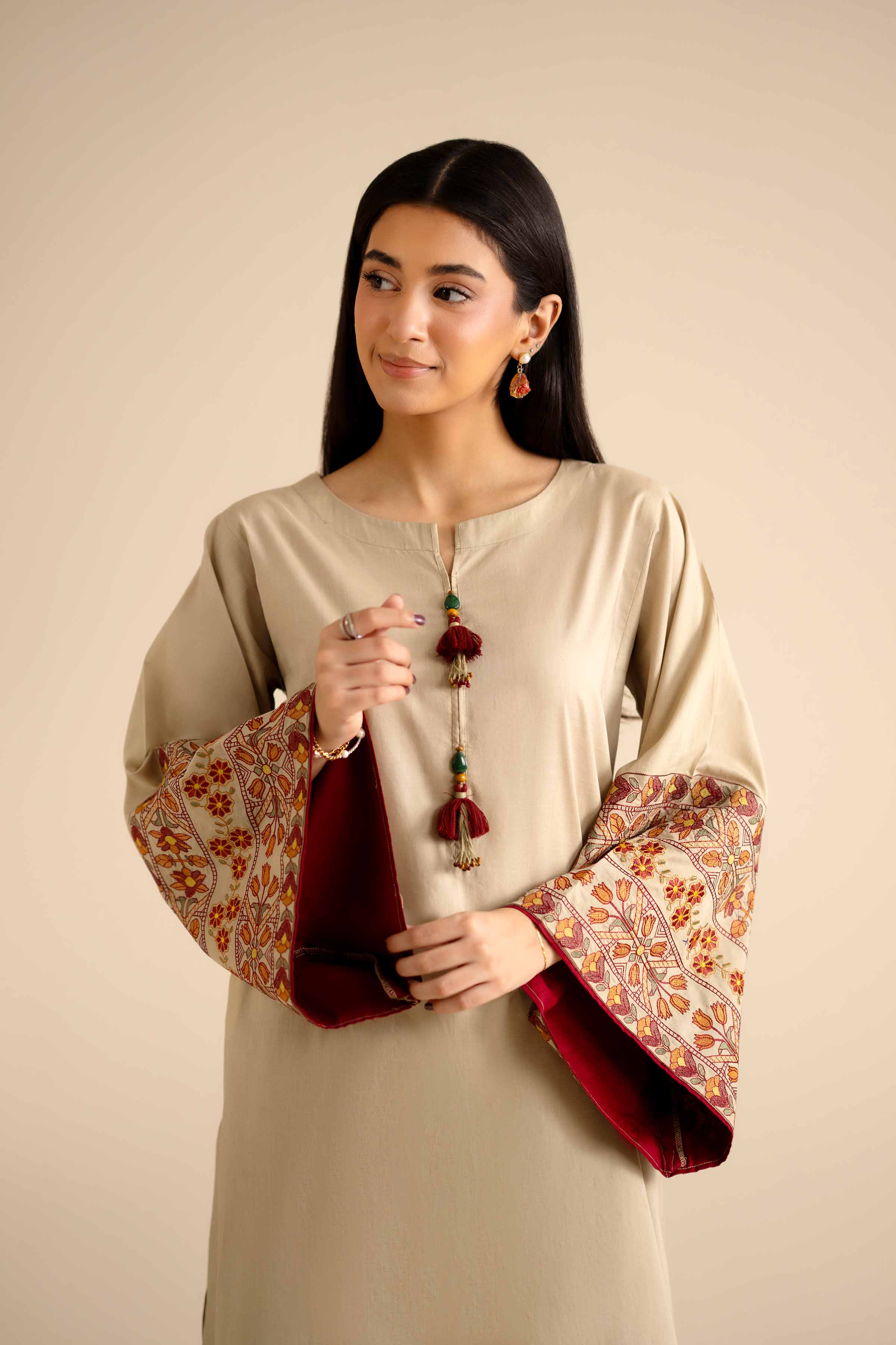 3 Piece - Embroidered Suit - PW25-52 for Women - Pret Collection | Nishat | Shop Online