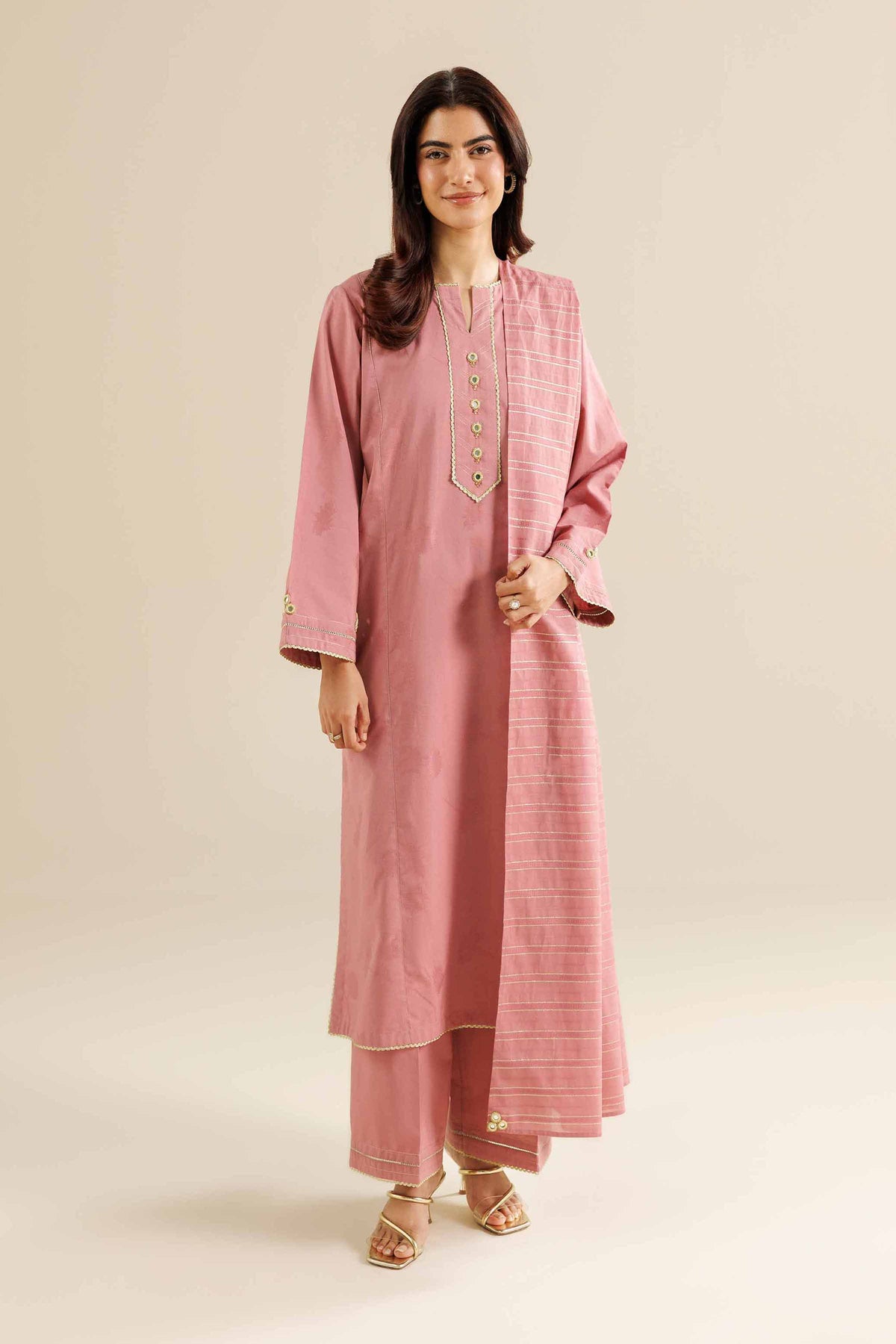 3 Piece - Basic Suit - PW25-524 for Women - Pret Collection | Nishat | Shop Online