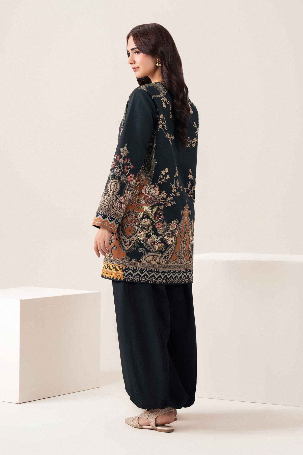 Printed Jacket - PW25-554 for Women - Pret Collection | Nishat | Shop Online