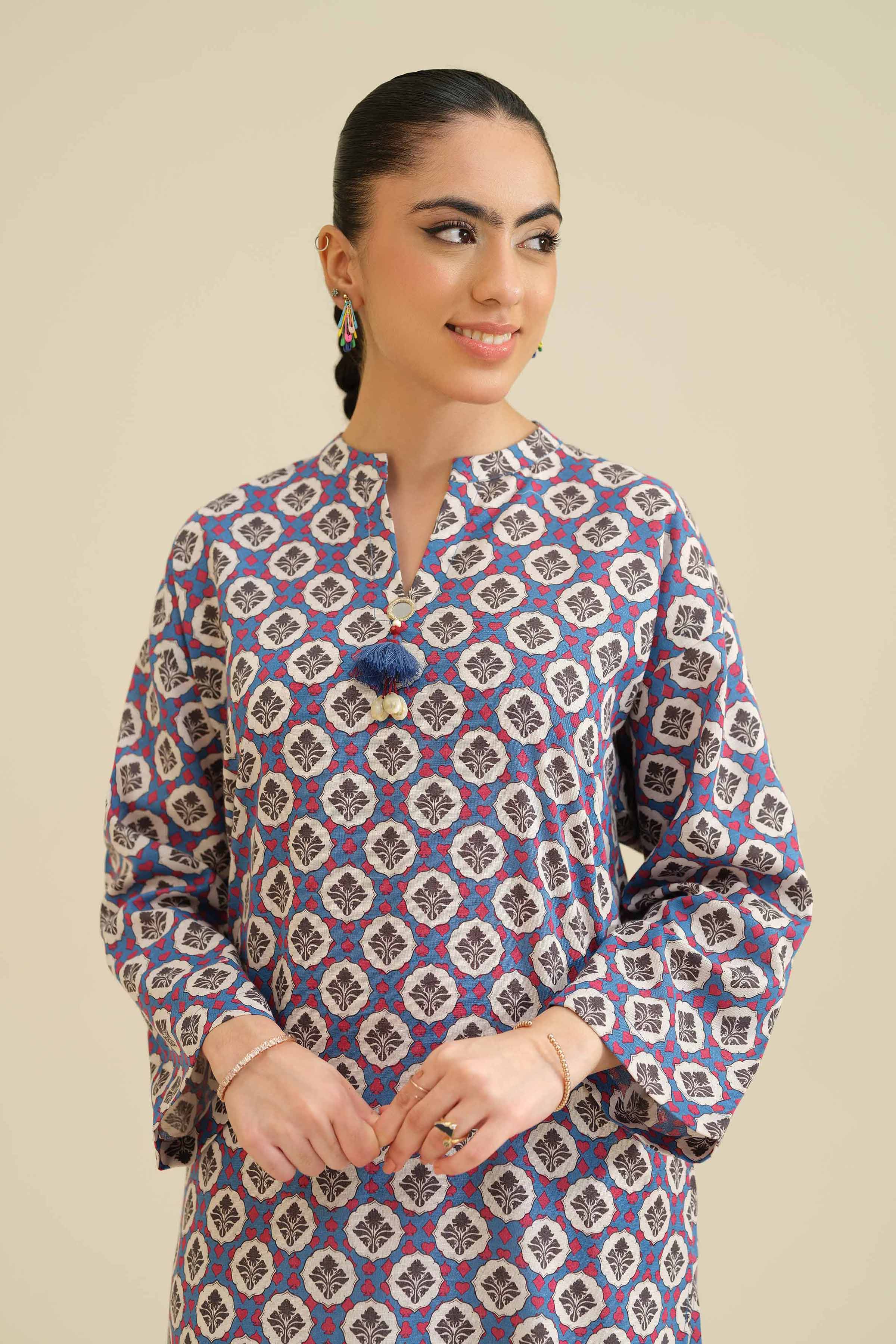 Printed Shirt - PW25-567 for Women - Pret Collection | Nishat | Shop Online