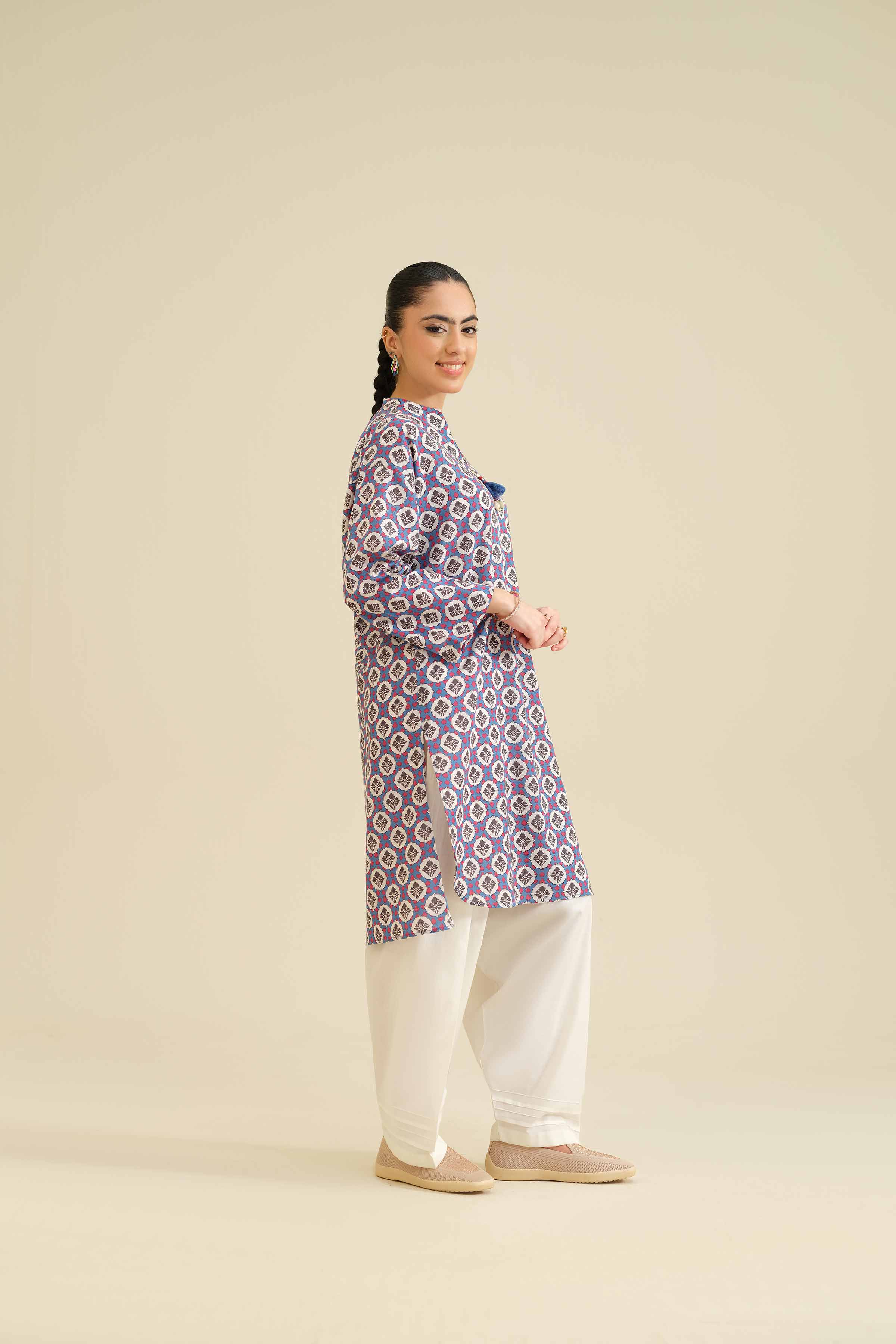 Printed Shirt - PW25-567 for Women - Pret Collection | Nishat | Shop Online