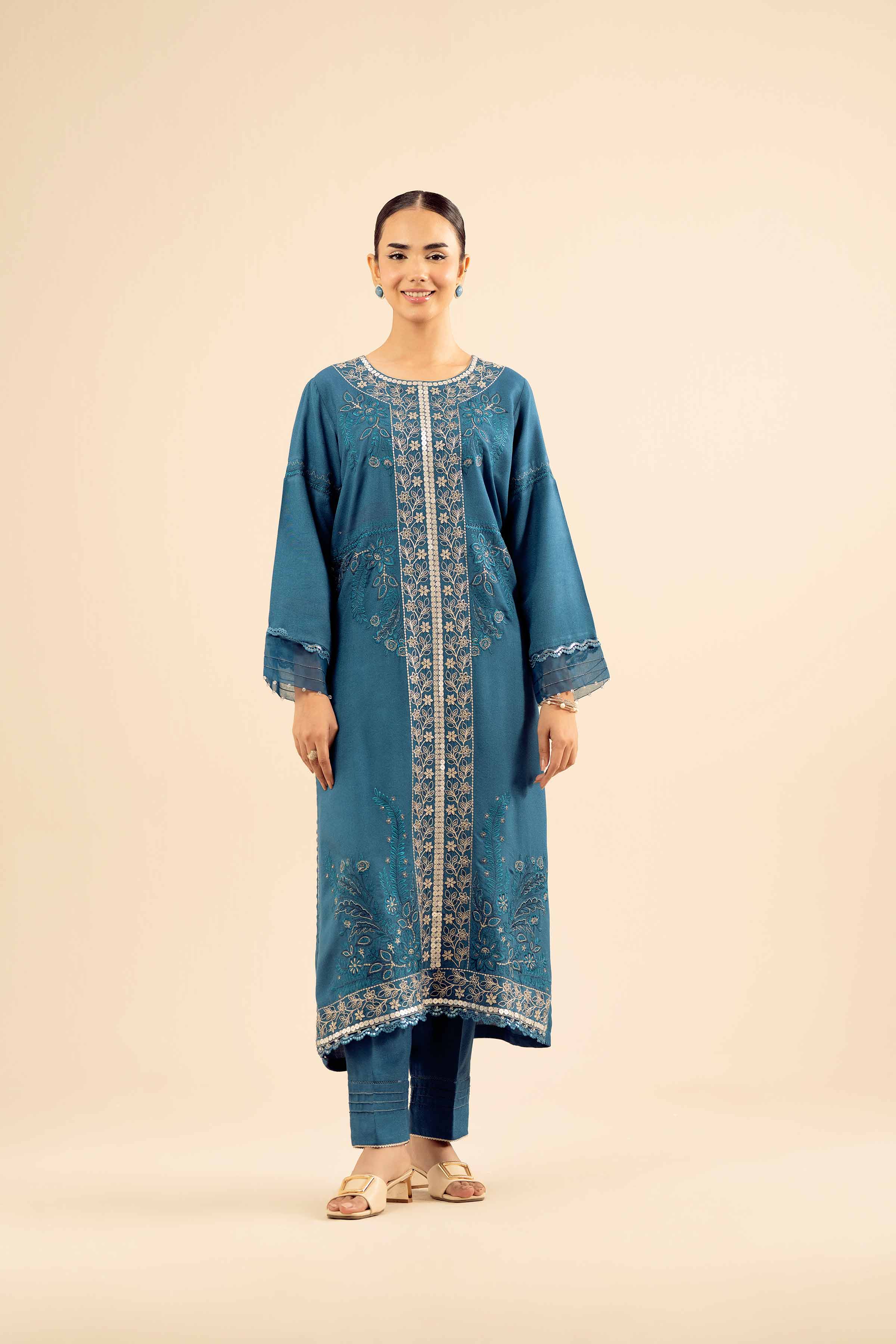 2 Piece - Embroidered Suit - PW25-575 for Women - Pret Collection | Nishat | Shop Online