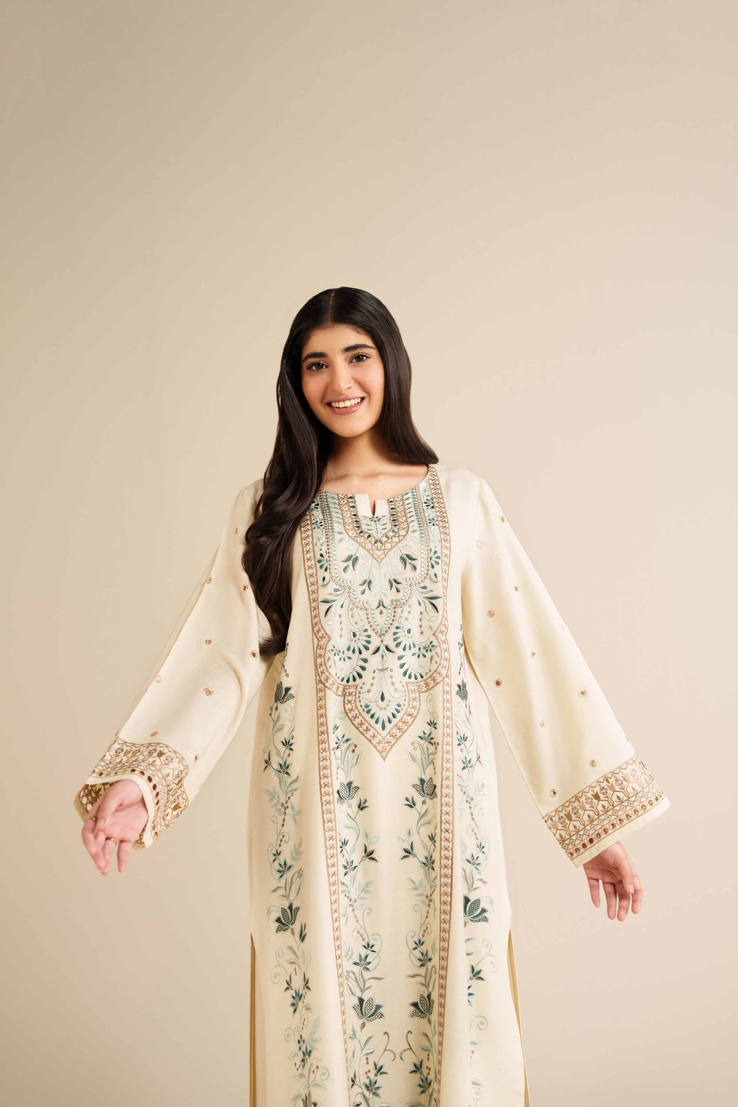 2 Piece - Embroidered Suit - PW25-576 for Women - Pret Collection | Nishat | Shop Online