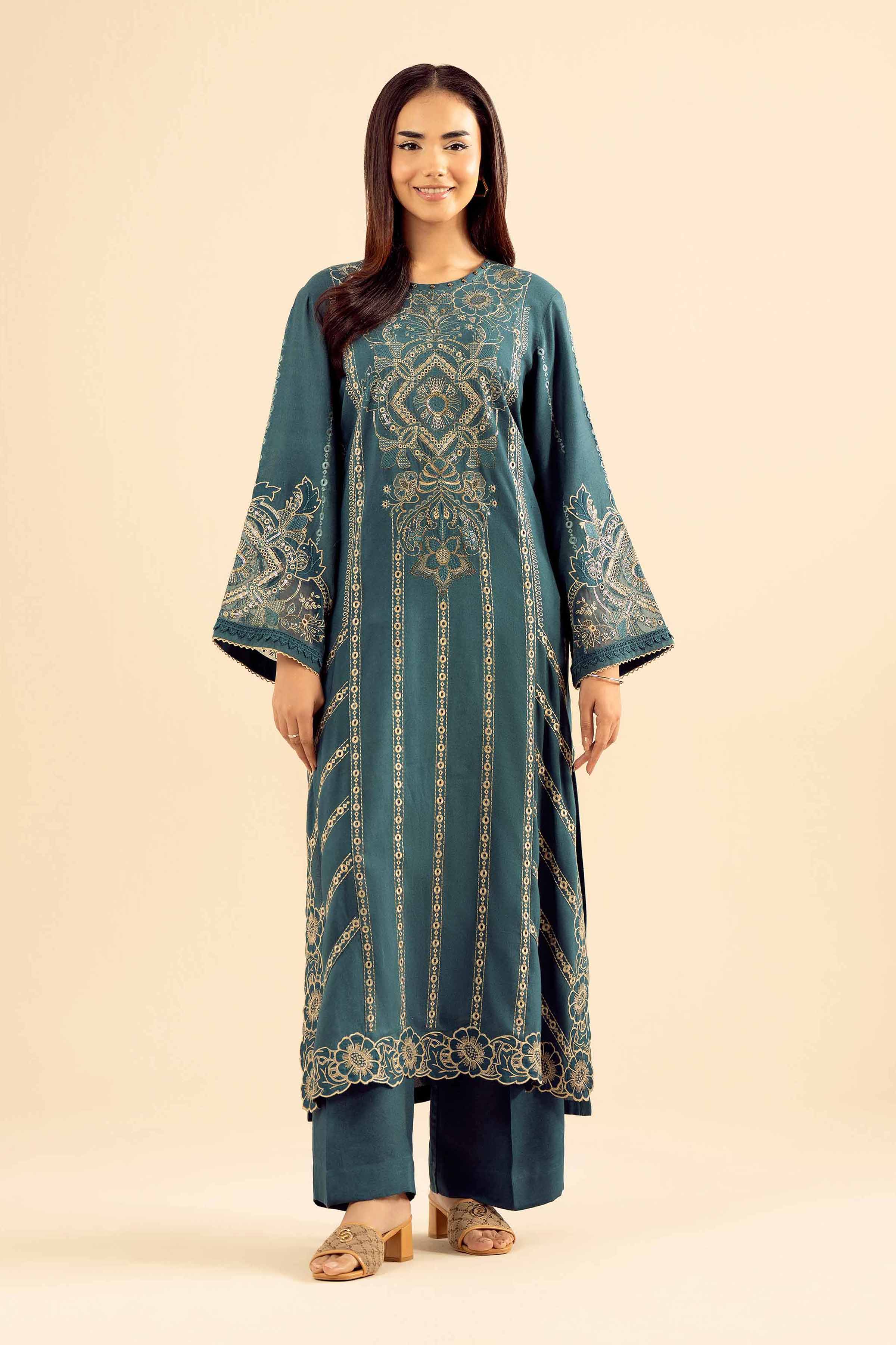 2 Piece - Embroidered Suit - PW25-578 for Women - Pret Collection | Nishat | Shop Online