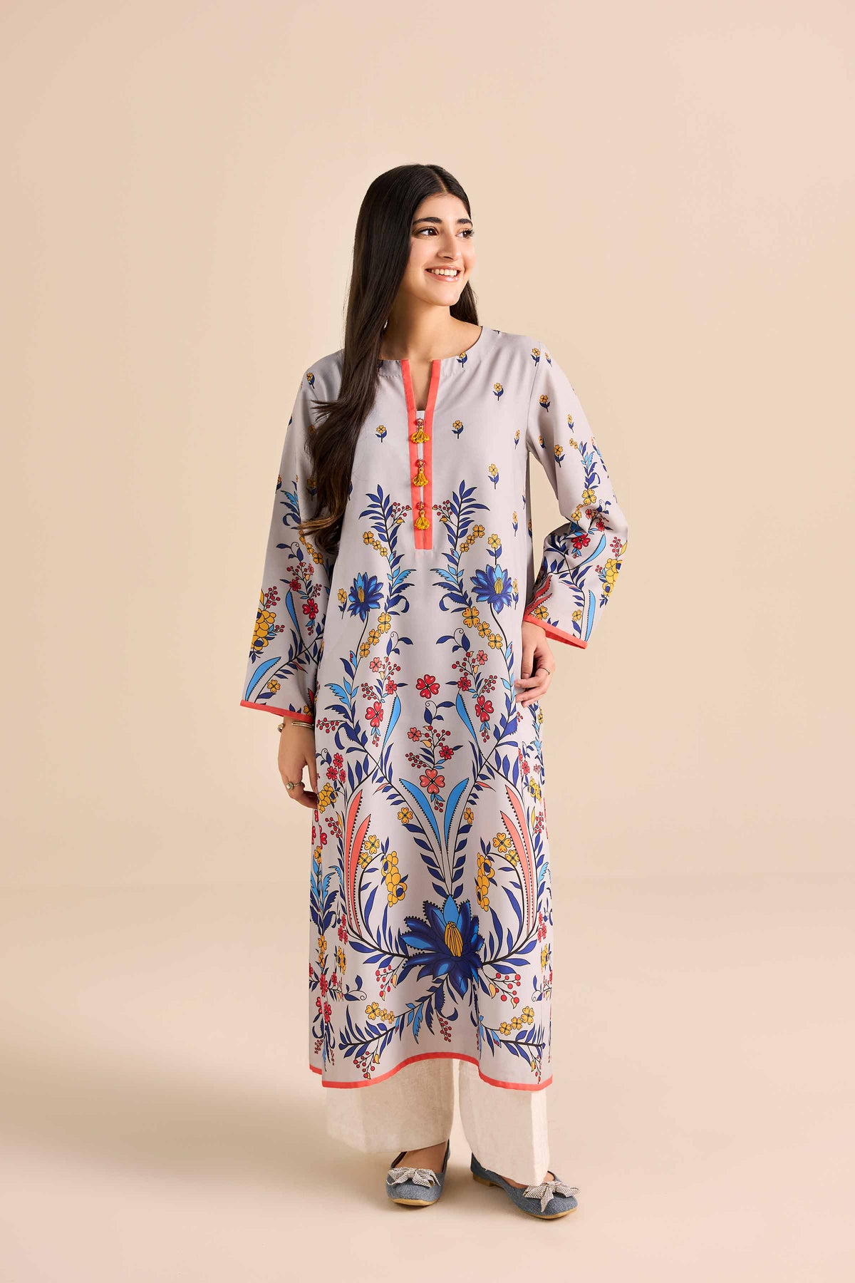 Printed Shirt - PW25-591 for Women - Pret Collection | Nishat | Shop Online