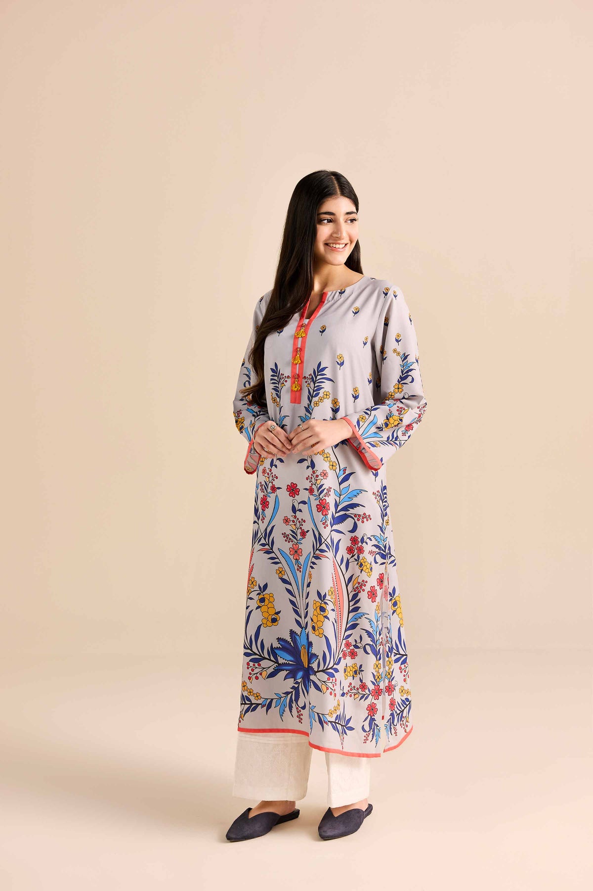 Printed Shirt - PW25-591 for Women - Pret Collection | Nishat | Shop Online