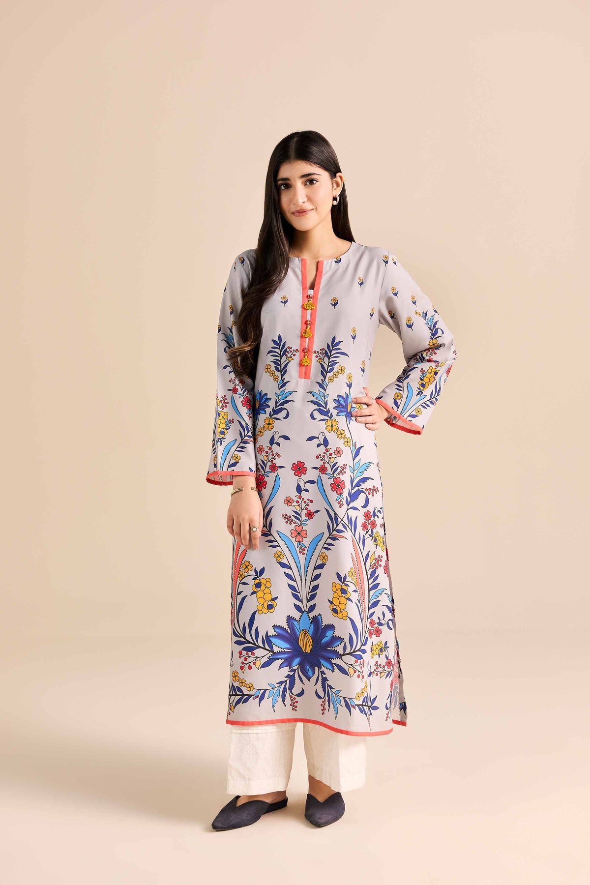 Printed Shirt - PW25-591 for Women - Pret Collection | Nishat | Shop Online