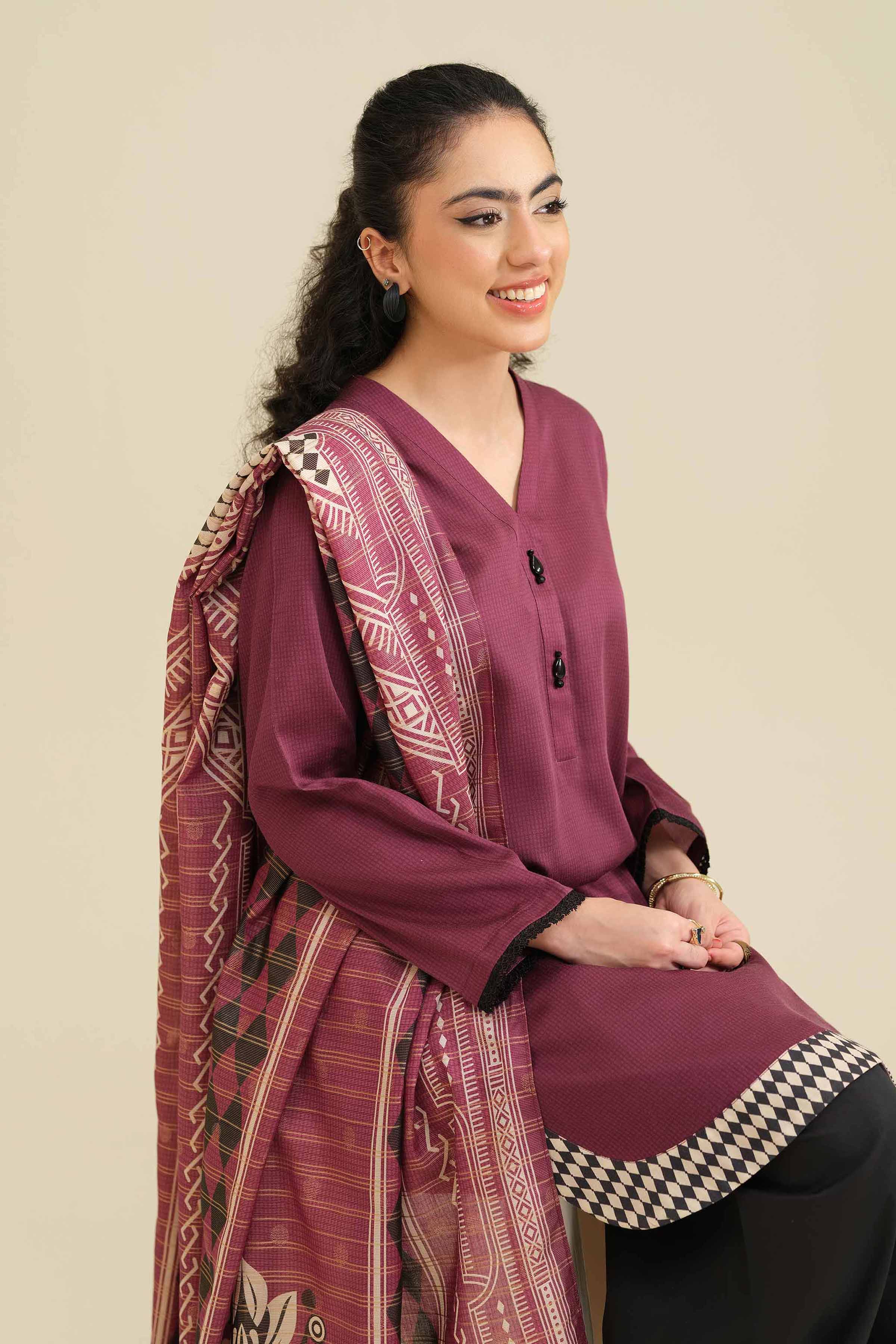 2 Piece - Basic Suit - PW25-75 for Women - Pret Collection | Nishat | Shop Online