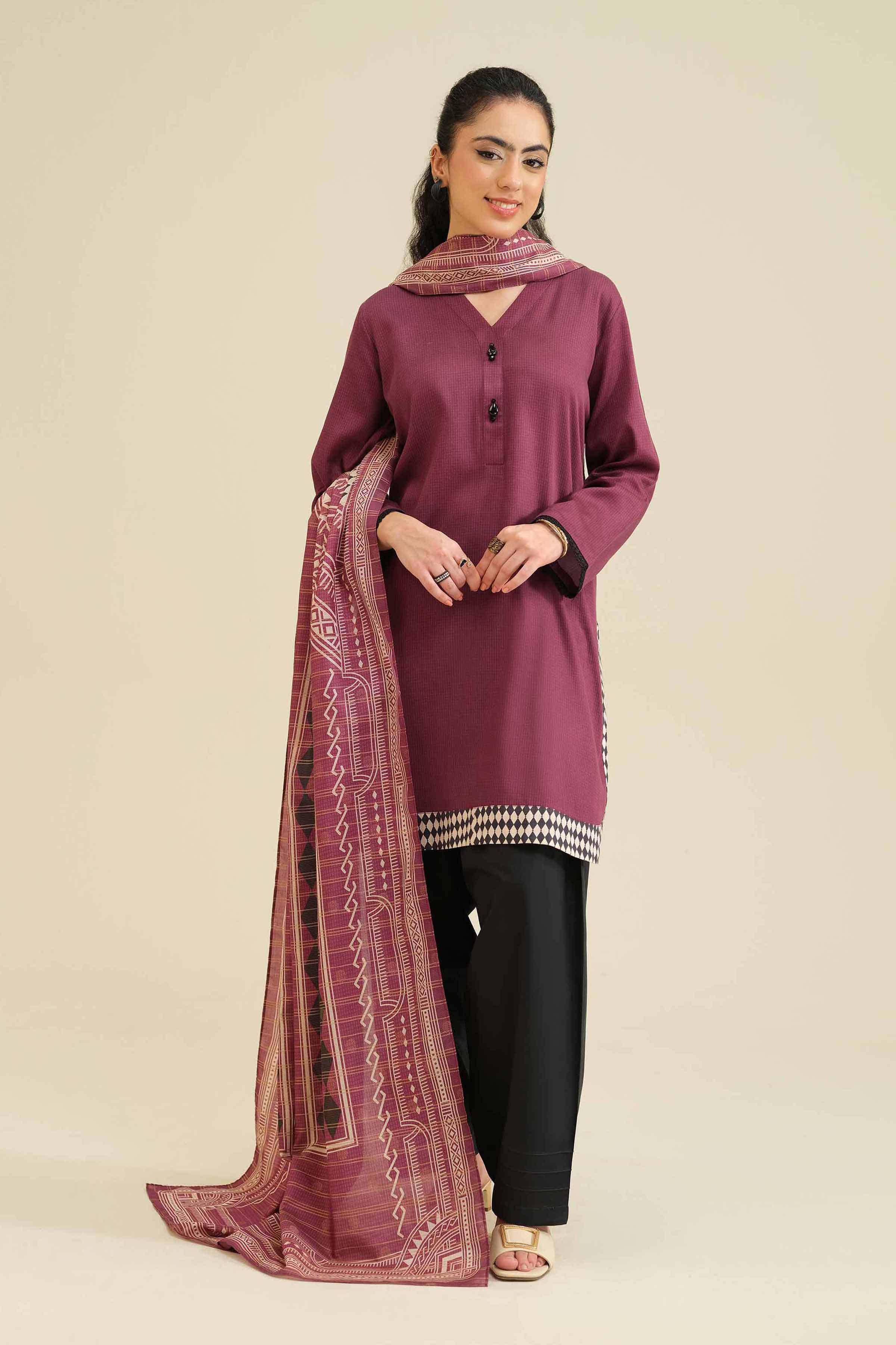 2 Piece - Basic Suit - PW25-75 for Women - Pret Collection | Nishat | Shop Online