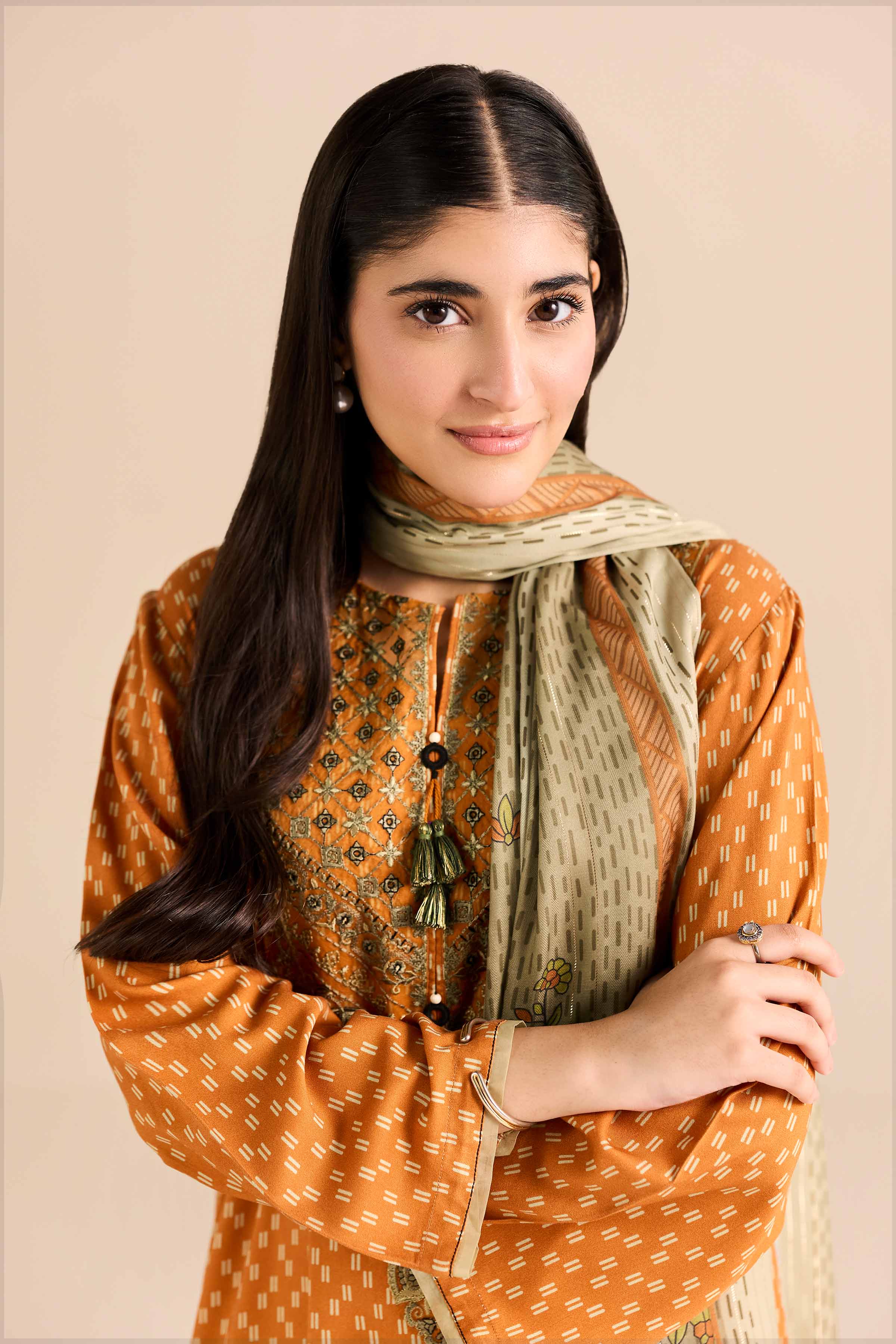 2 Piece - Printed Embroidered Suit - PW25-78Shop