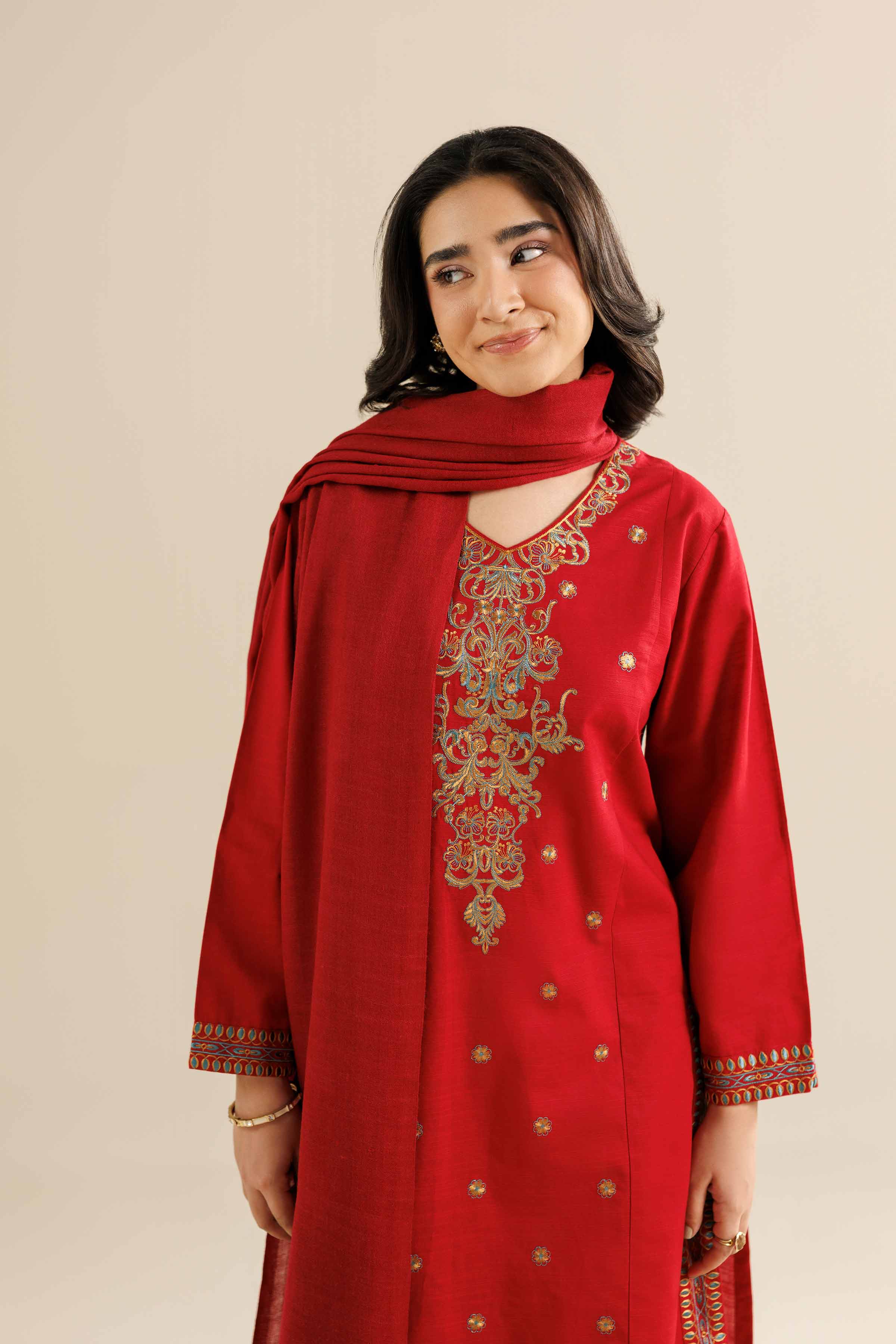 2 Piece - Embroidered Suit - PW25-80 for Women - Pret Collection | Nishat | Shop Online