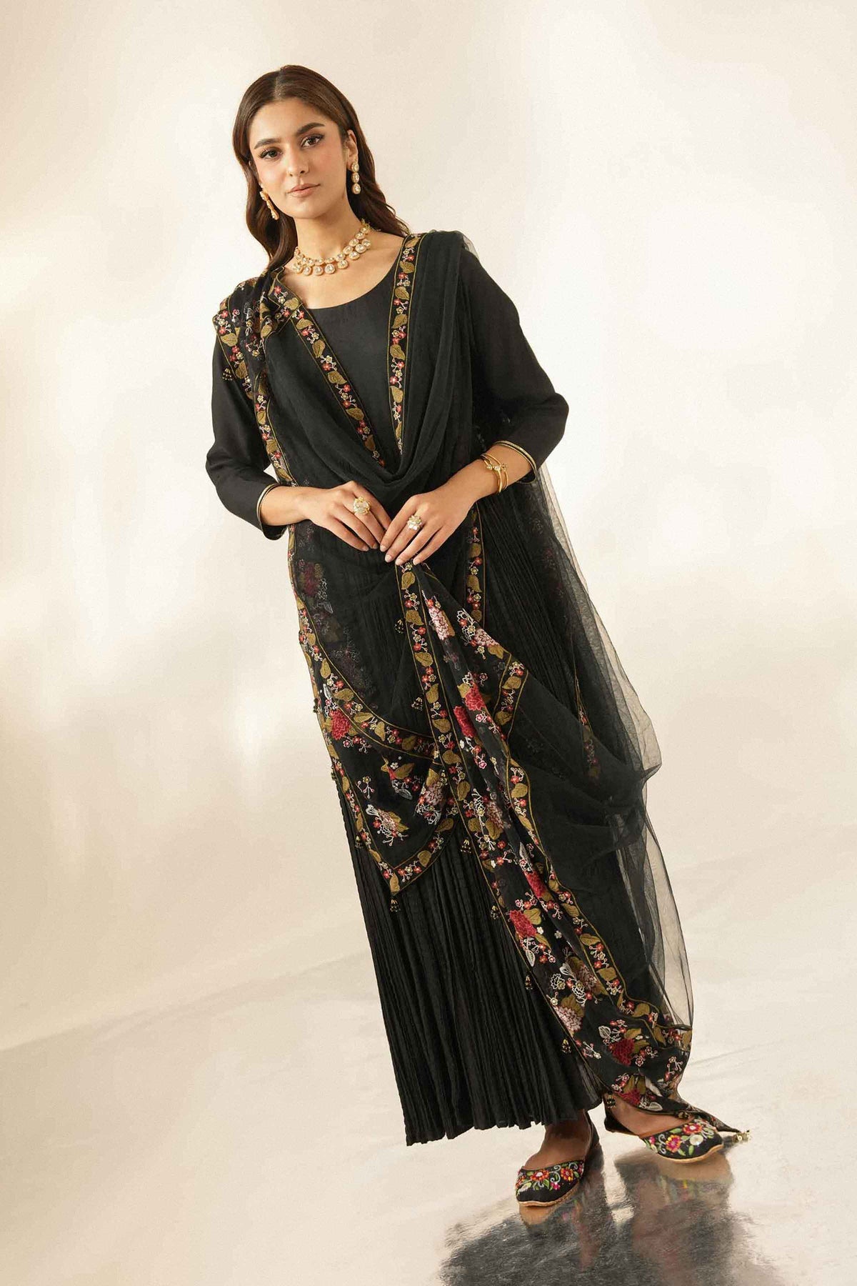 Embroidered Dupatta - ST1DE-LUXE26WV1-5 for Women - Pret Collection | Nishat | Shop Online