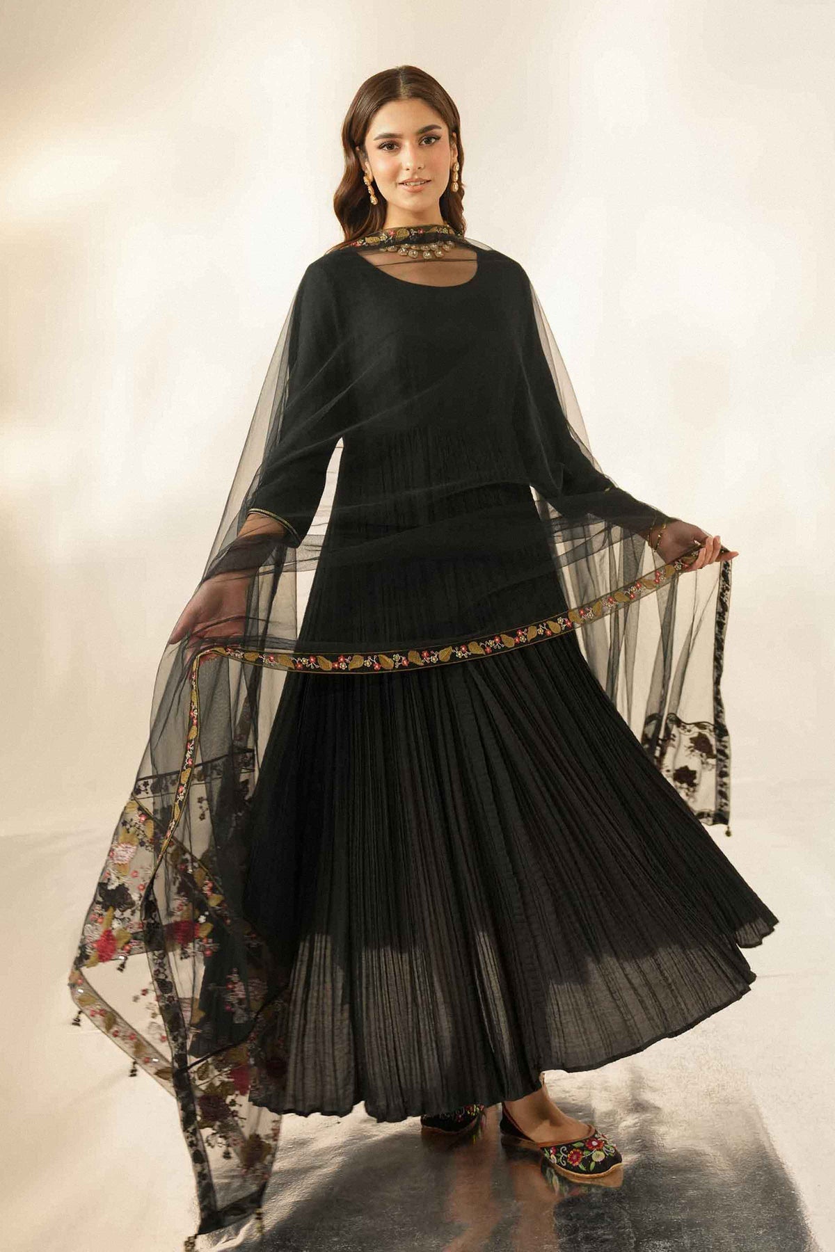 Embroidered Dupatta - ST1DE-LUXE26WV1-5 for Women - Pret Collection | Nishat | Shop Online