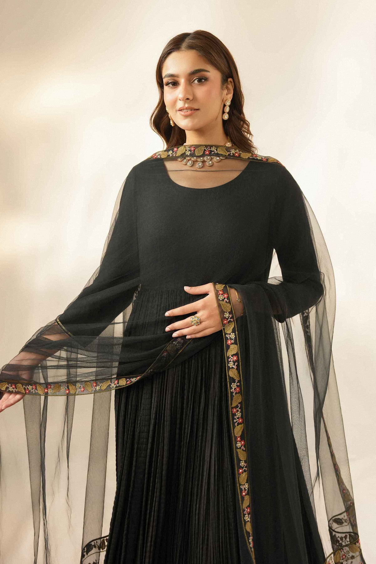 Embroidered Dupatta - ST1DE-LUXE26WV1-5 for Women - Pret Collection | Nishat | Shop Online