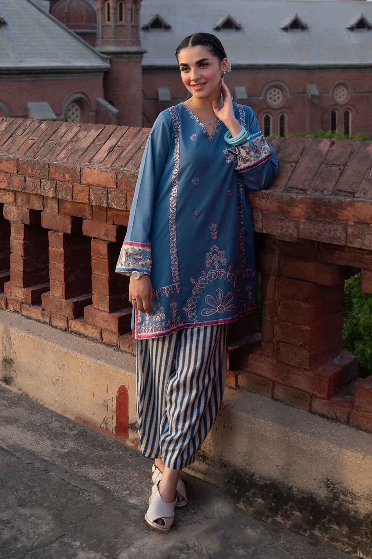 2 Piece - Printed Embroidered Suit - ST2STE-PRET26WV2-22 for Women - Pret Collection | Nishat | Shop Online