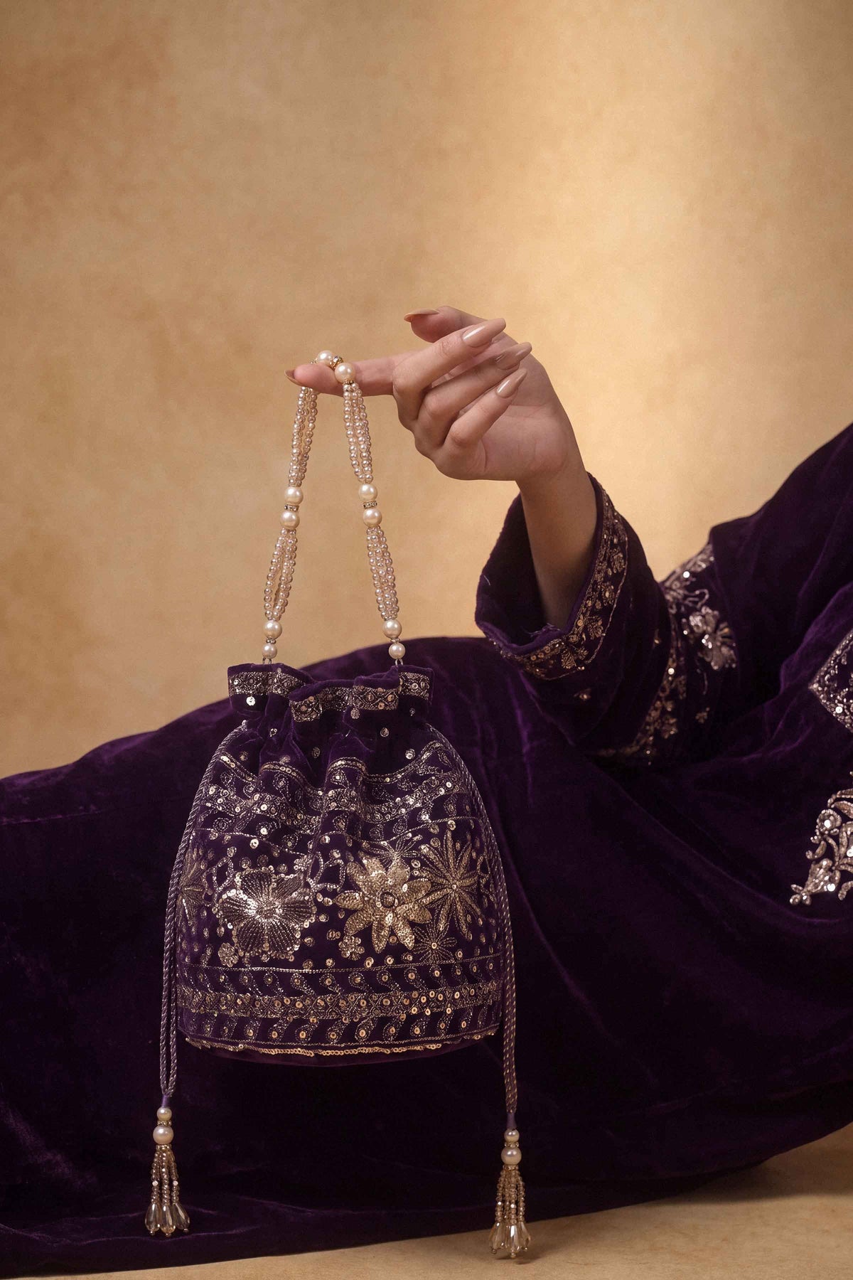 Embroidered Pouch - ST1PE-LUXE26WV1-5 for Women - Pret Collection | Nishat | Shop Online