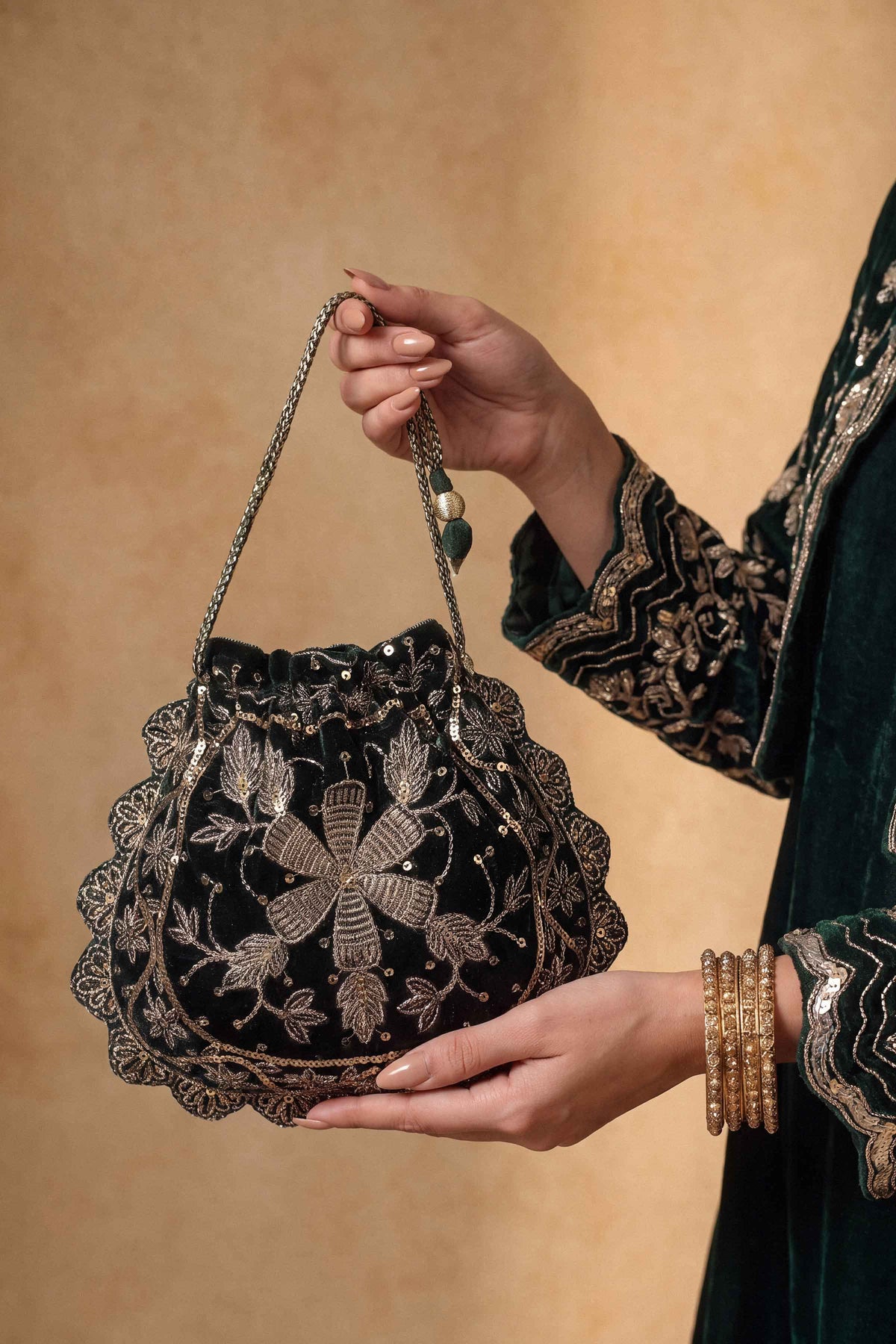 Embroidered Pouch - ST1PE-LUXE26WV1-7 for Women - Pret Collection | Nishat | Shop Online