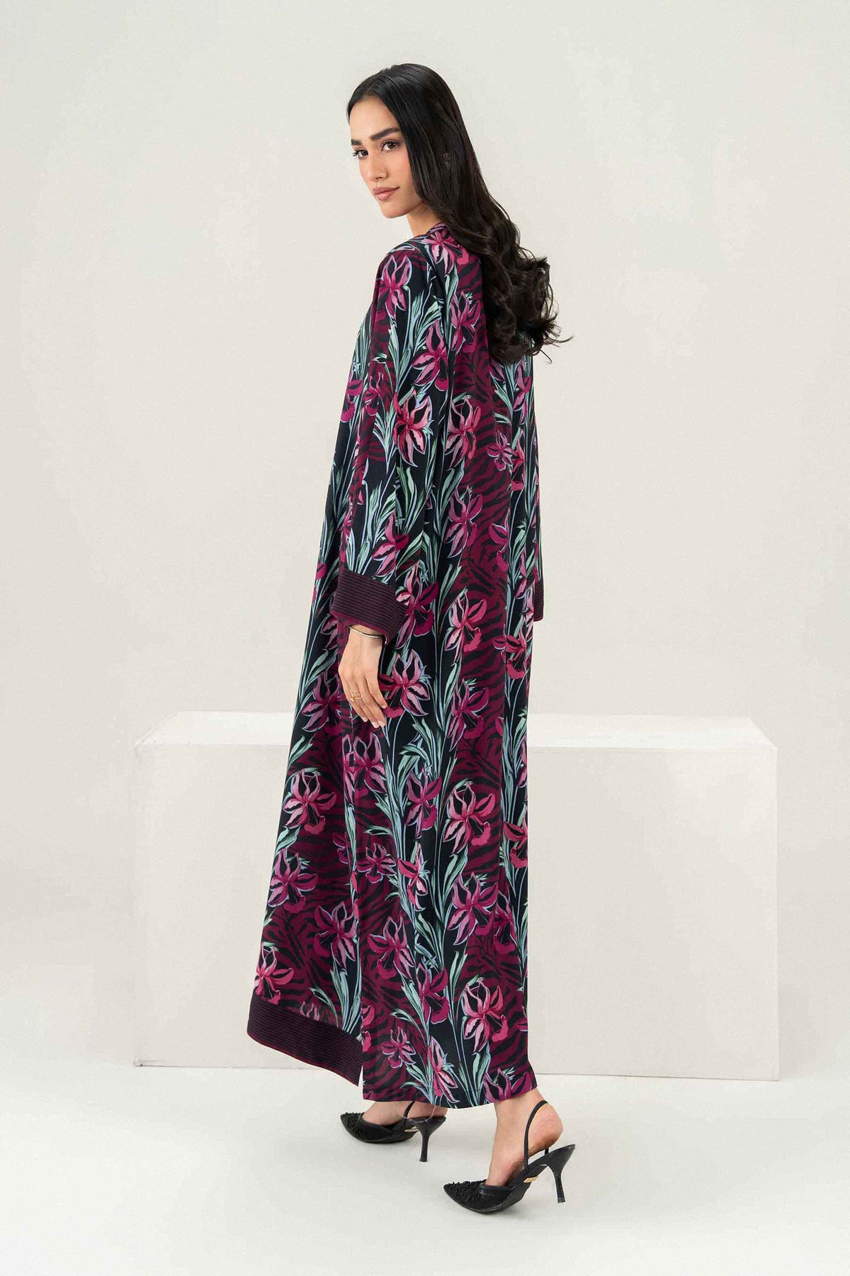 Printed Jalabiya - ST1S-JALA26WV2-14 for Women - Pret Collection | Nishat | Shop Online