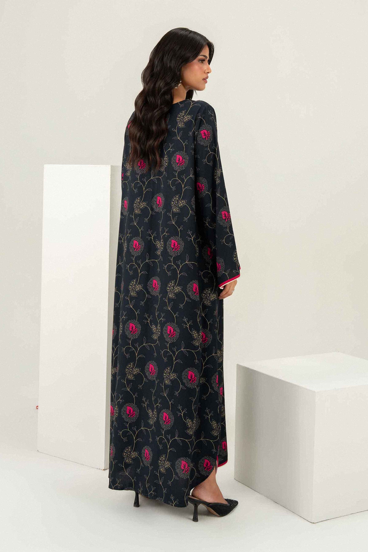 Printed Jalabiya - ST1S-JALA26WV2-3 for Women - Pret Collection | Nishat | Shop Online