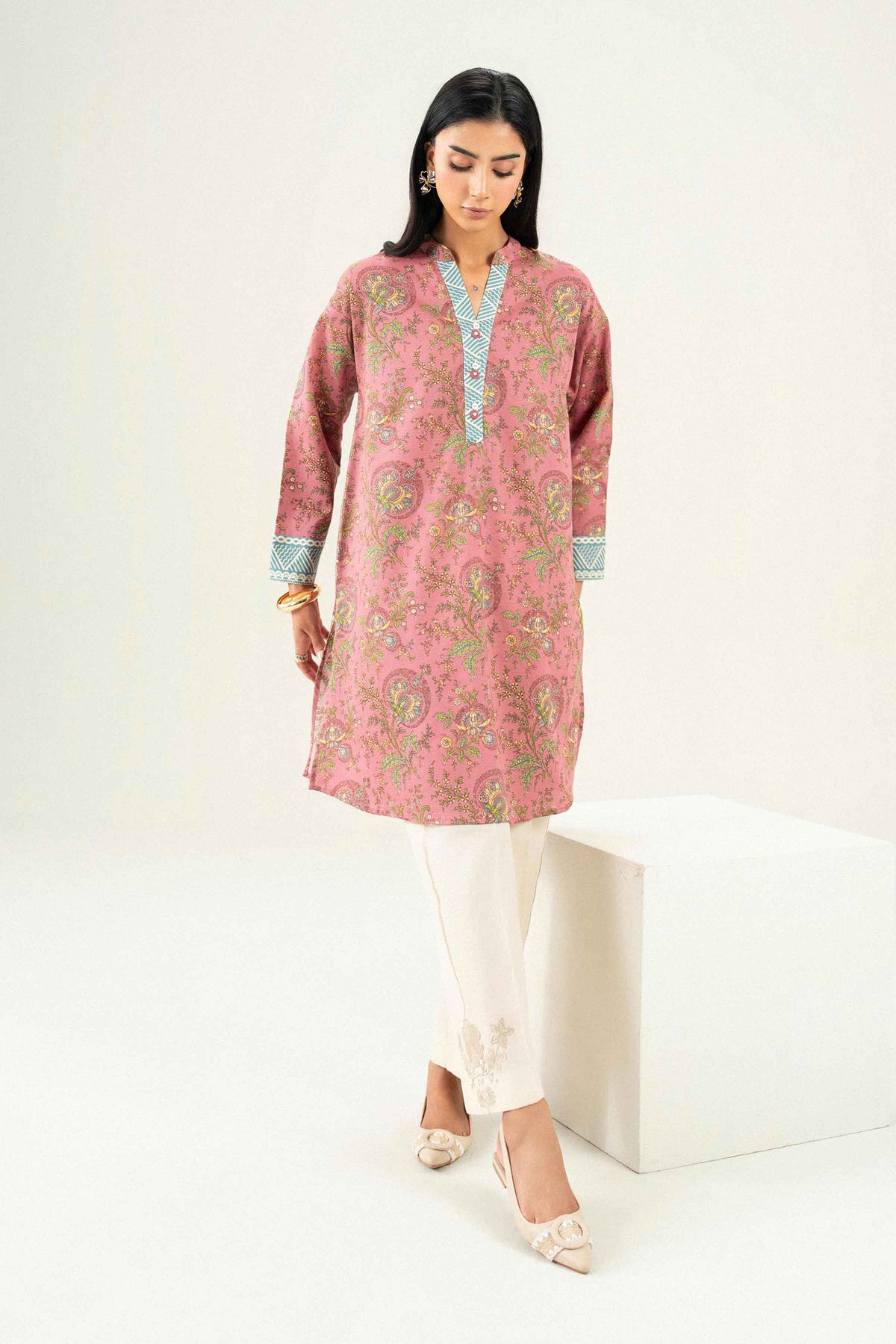 Printed Shirt - ST1S-PRET26WV1-3 for Women - Pret Collection | Nishat | Shop Online