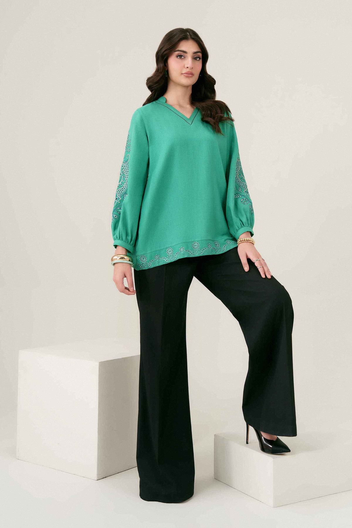 Embroidered Tunic - ST1SE-AURA26WV3-7 for Women - Pret Collection | Nishat | Shop Online