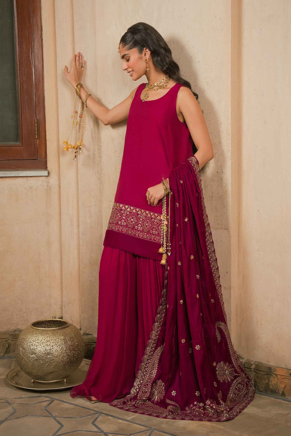 Embroidered Shawl - ST1SE-LUXE26WV1-2 for Women - Pret Collection | Nishat | Shop Online