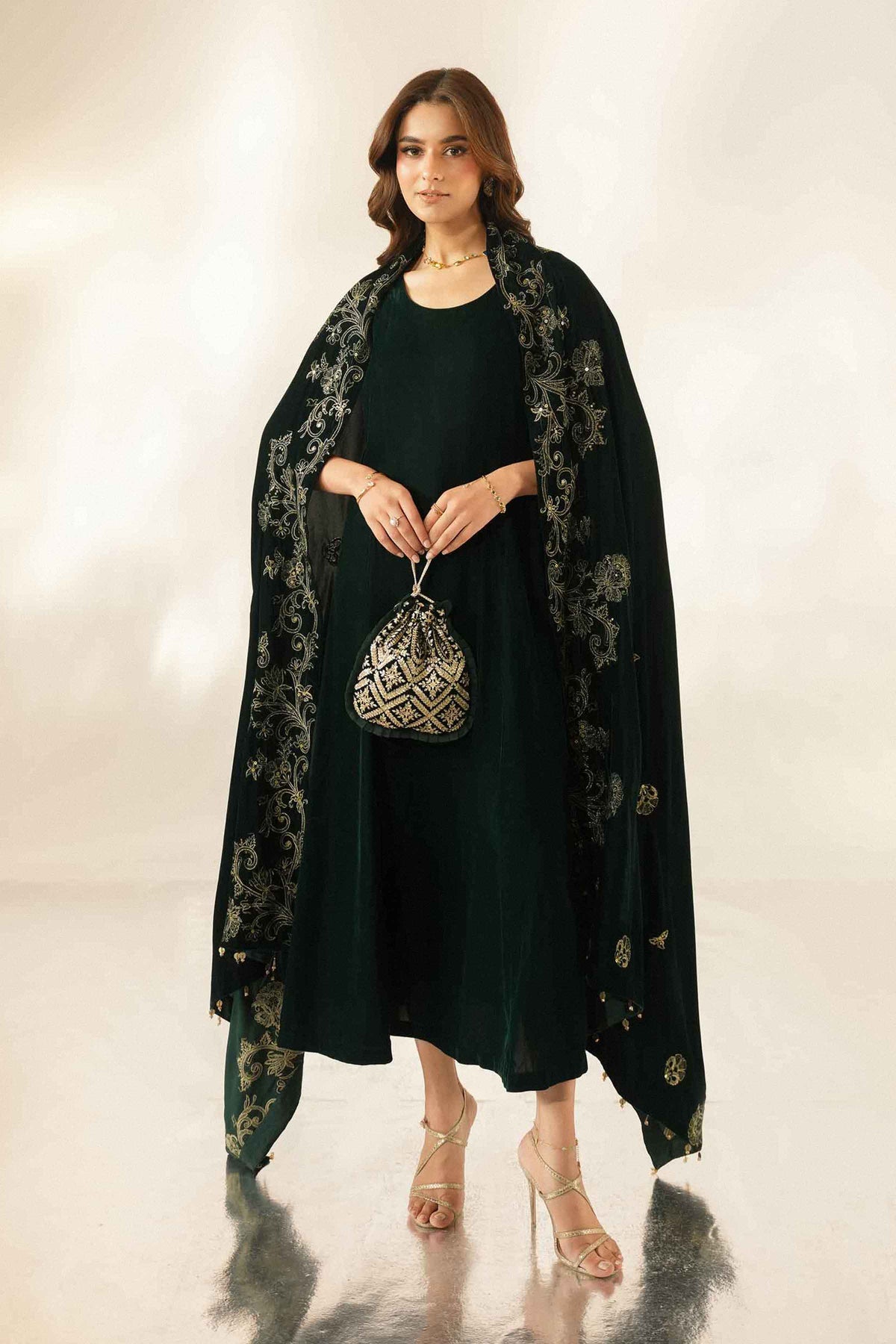 Embroidered Shawl - ST1SE-LUXE26WV1-3 for Women - Pret Collection | Nishat | Shop Online