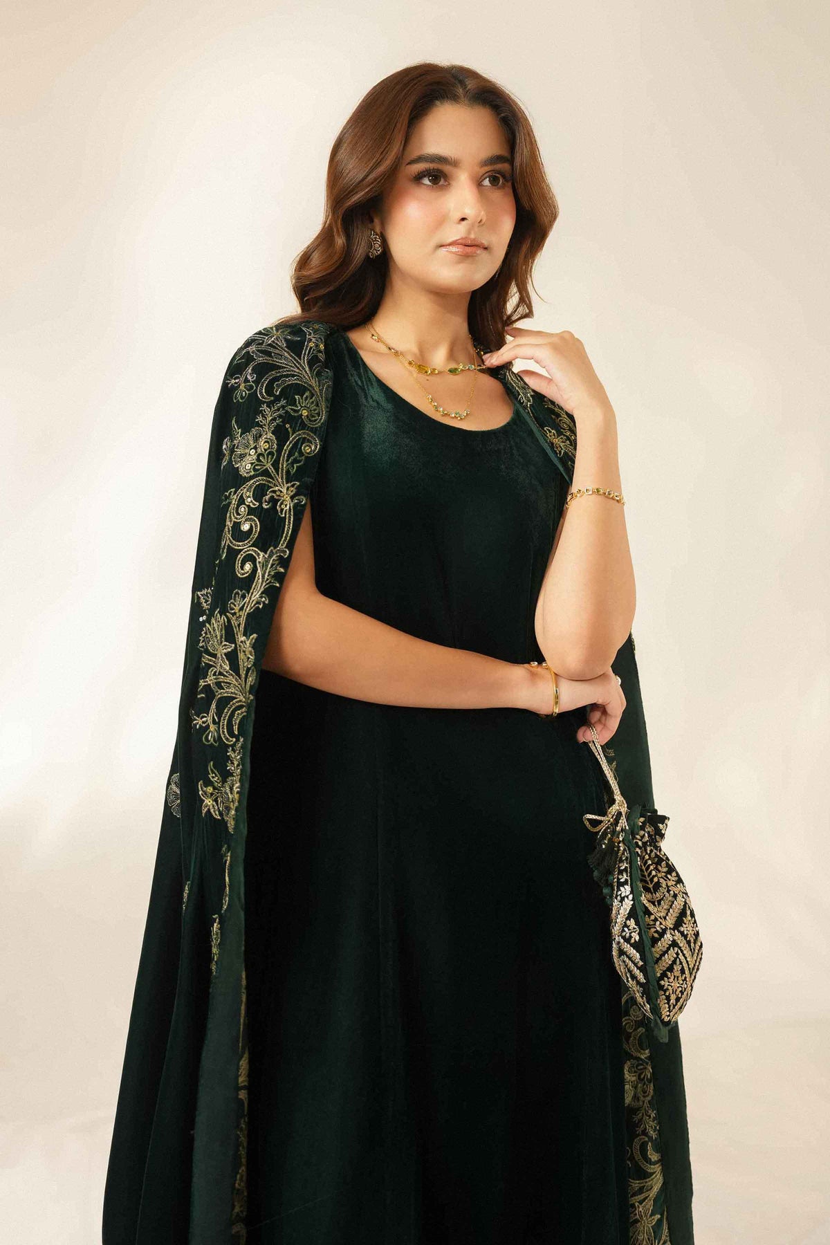 Embroidered Shawl - ST1SE-LUXE26WV1-3 for Women - Pret Collection | Nishat | Shop Online