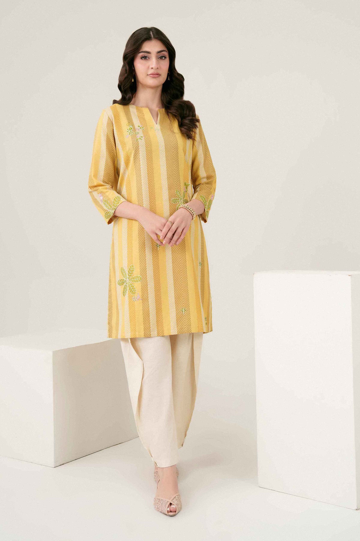 Printed Embroidered Shirt - ST1SE-PRET26WV2-17 for Women - Pret Collection | Nishat | Shop Online