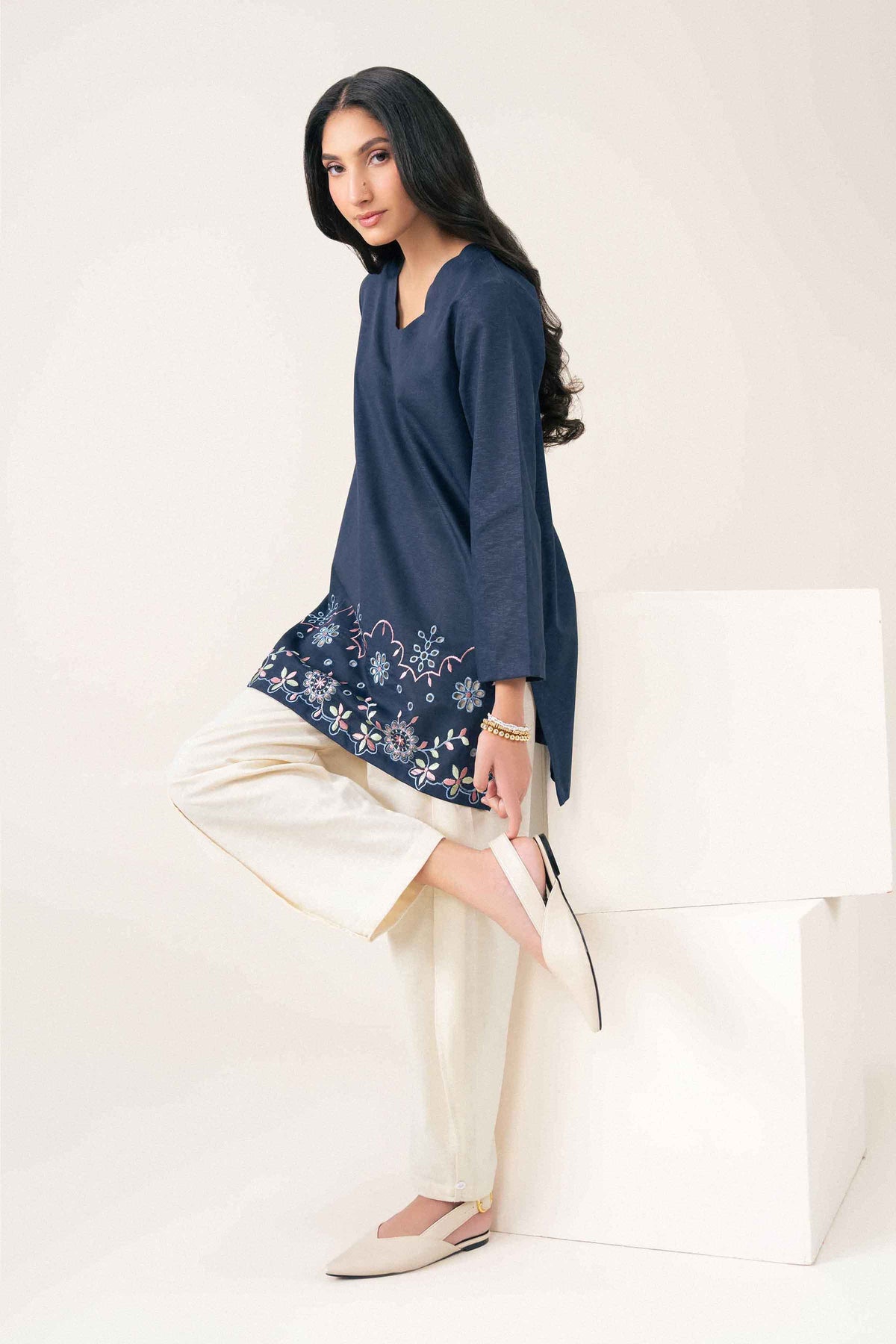 Embroidered Shirt - ST1SE-PRET26WV2-19 for Women - Pret Collection | Nishat | Shop Online