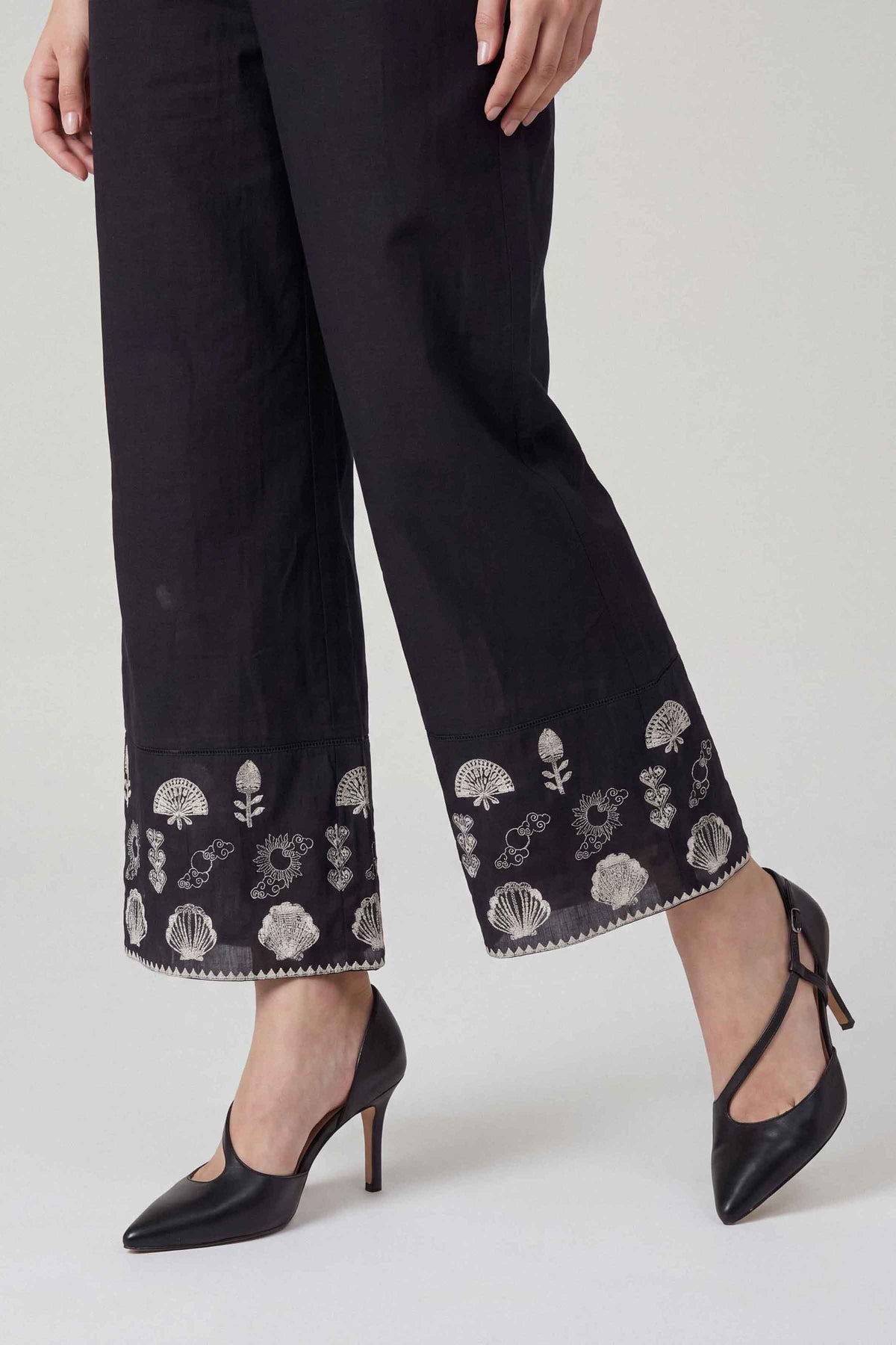 Embroidered Trousers - ST1TE-PRET26WV2-5 for Women - Pret Collection | Nishat | Shop Online