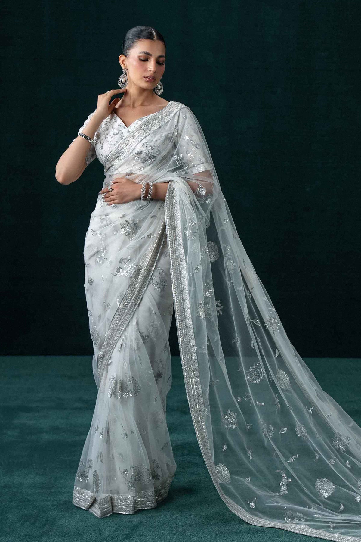 2 Piece - Embroidered Saree - ST2PE-BOUT26WV1-10
