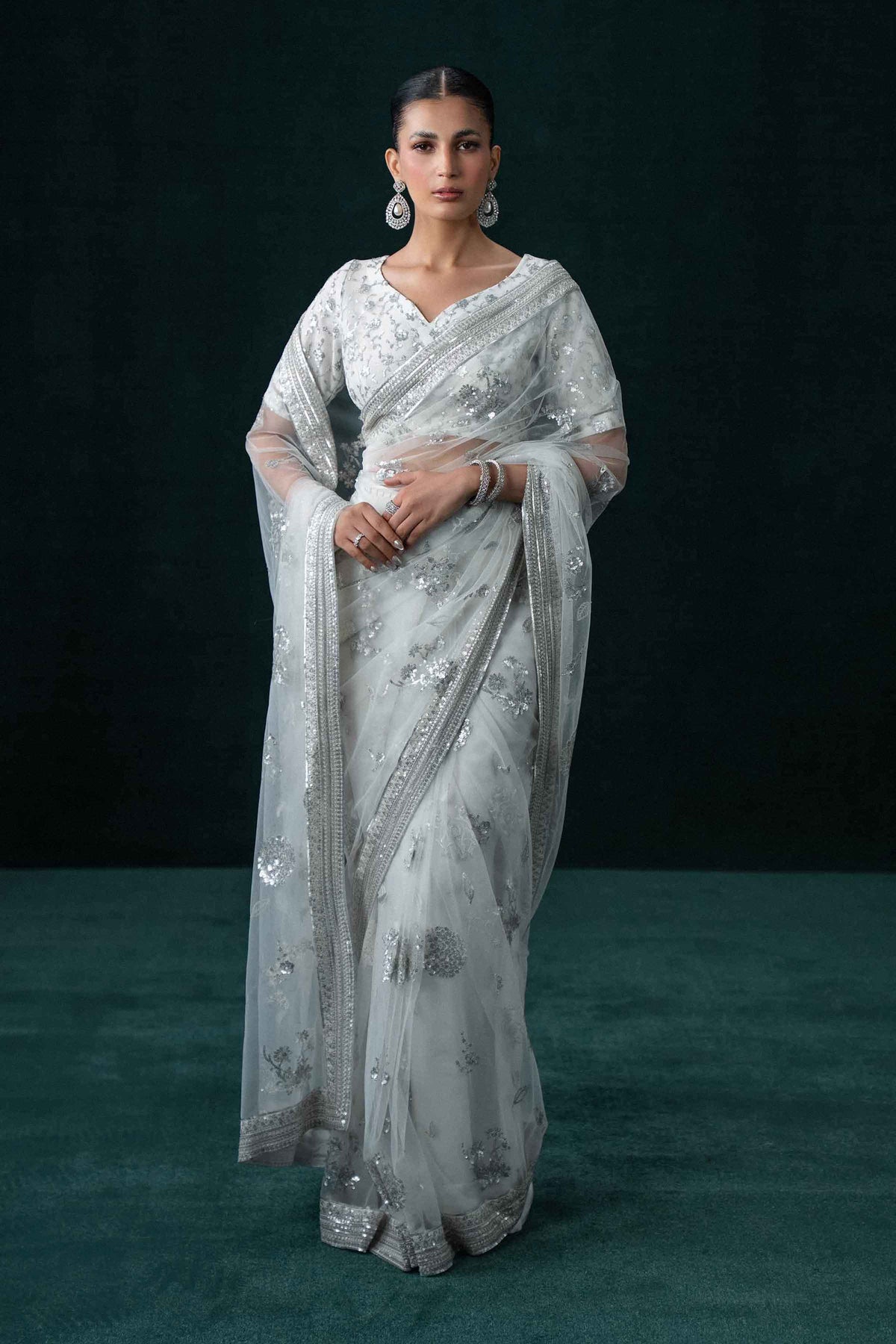 2 Piece - Embroidered Saree - ST2PE-BOUT26WV1-10