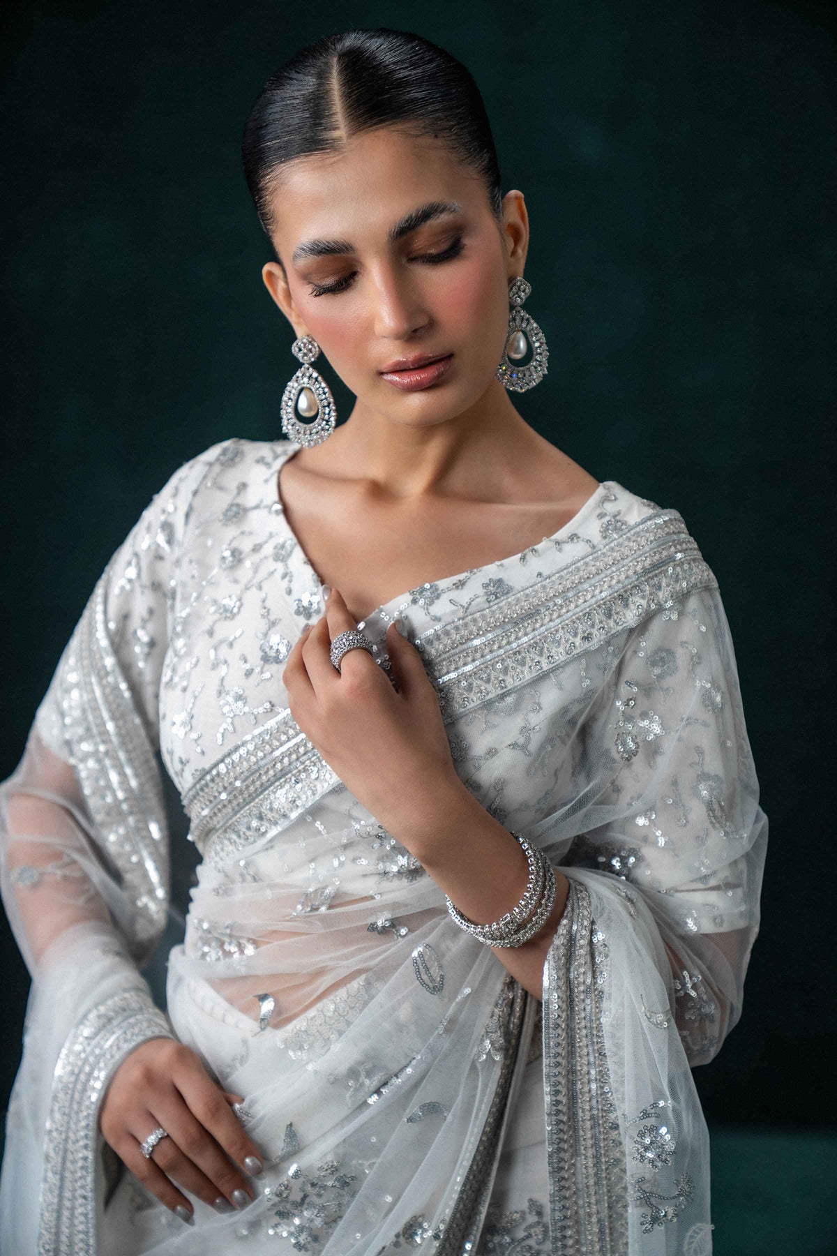 2 Piece - Embroidered Saree - ST2PE-BOUT26WV1-10