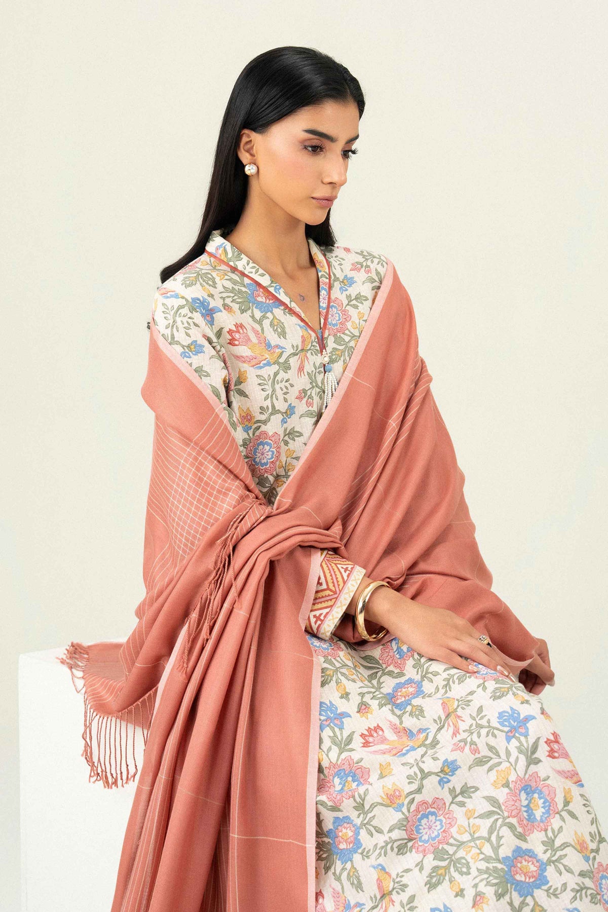 2 Piece - Printed Embroidered Suit - ST2SD-PRET26WV2-5 for Women - Pret Collection | Nishat | Shop Online