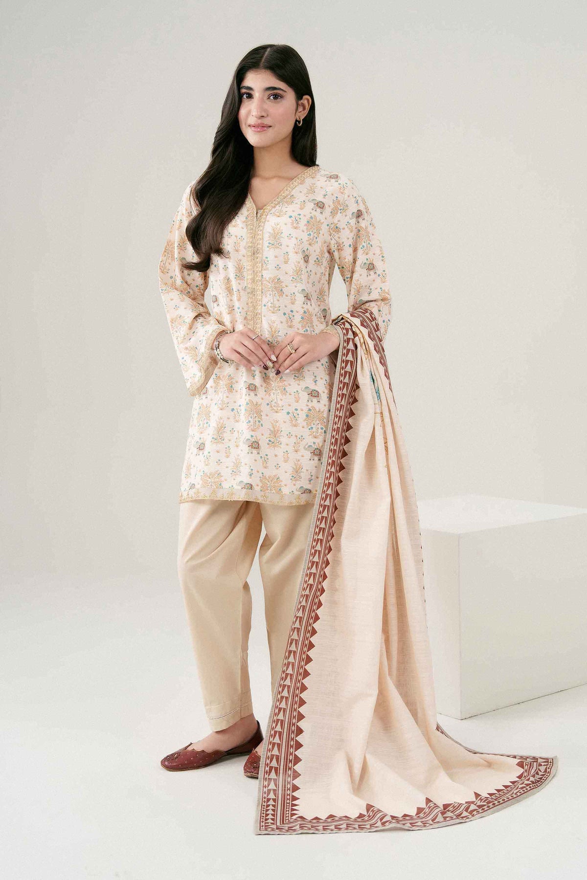 2 PIECE - PRINTED EMBROIDERED SUIT - ST2SDE-PRET26WV2-1 for Women - Pret Collection | Nishat | Shop Online