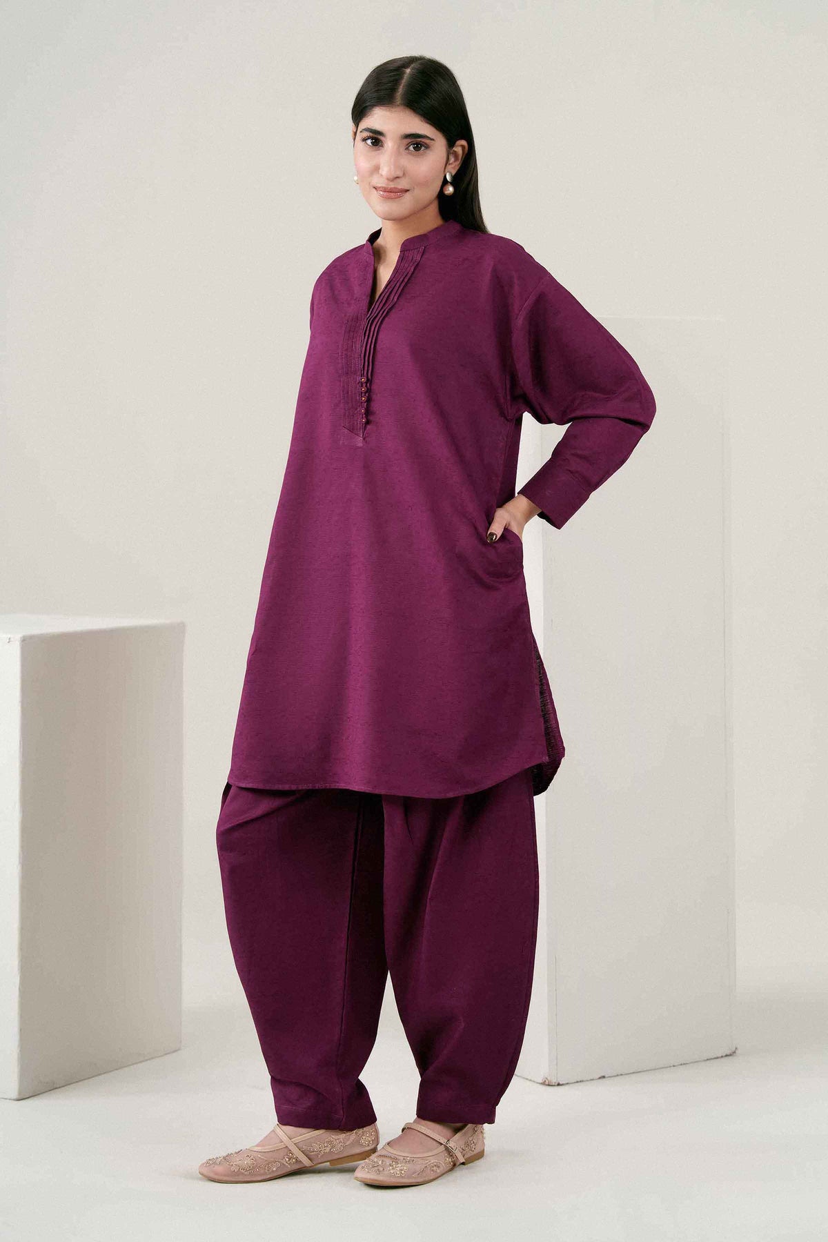 2 Piece - Solid Suit - ST2ST-PRET26WV2-5 for Women - Pret Collection | Nishat | Shop Online