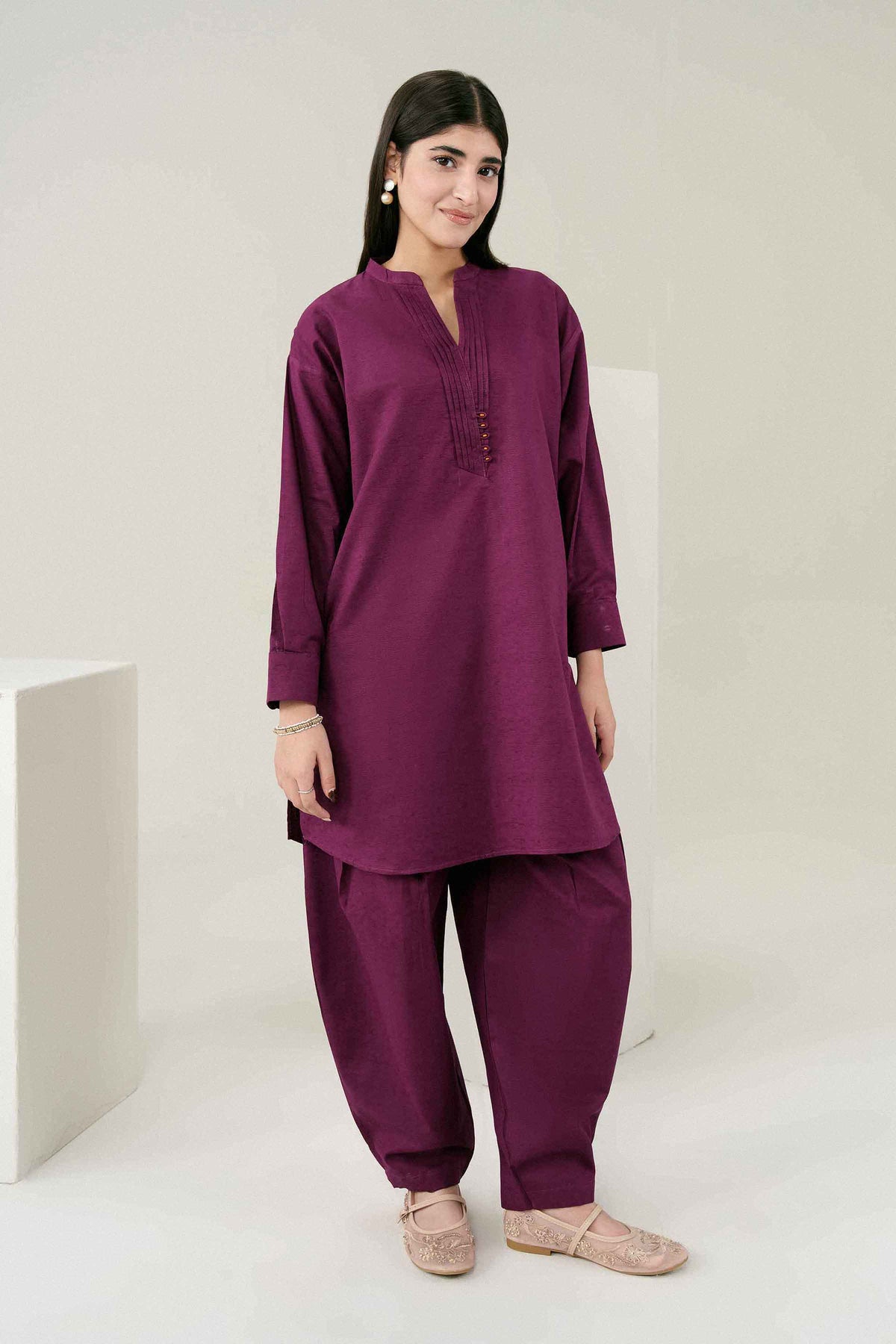 2 Piece - Solid Suit - ST2ST-PRET26WV2-5 for Women - Pret Collection | Nishat | Shop Online