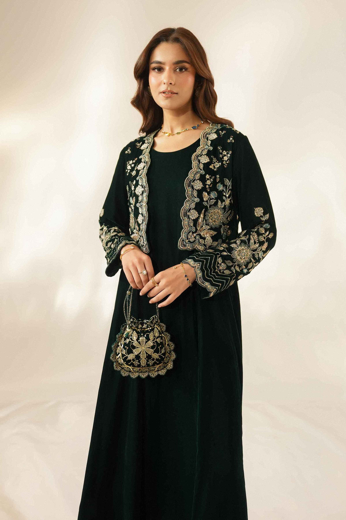 2 Piece - Embroidered Suit - ST2STE-LUXE26WV1-13 for Women - Pret Collection | Nishat | Shop Online