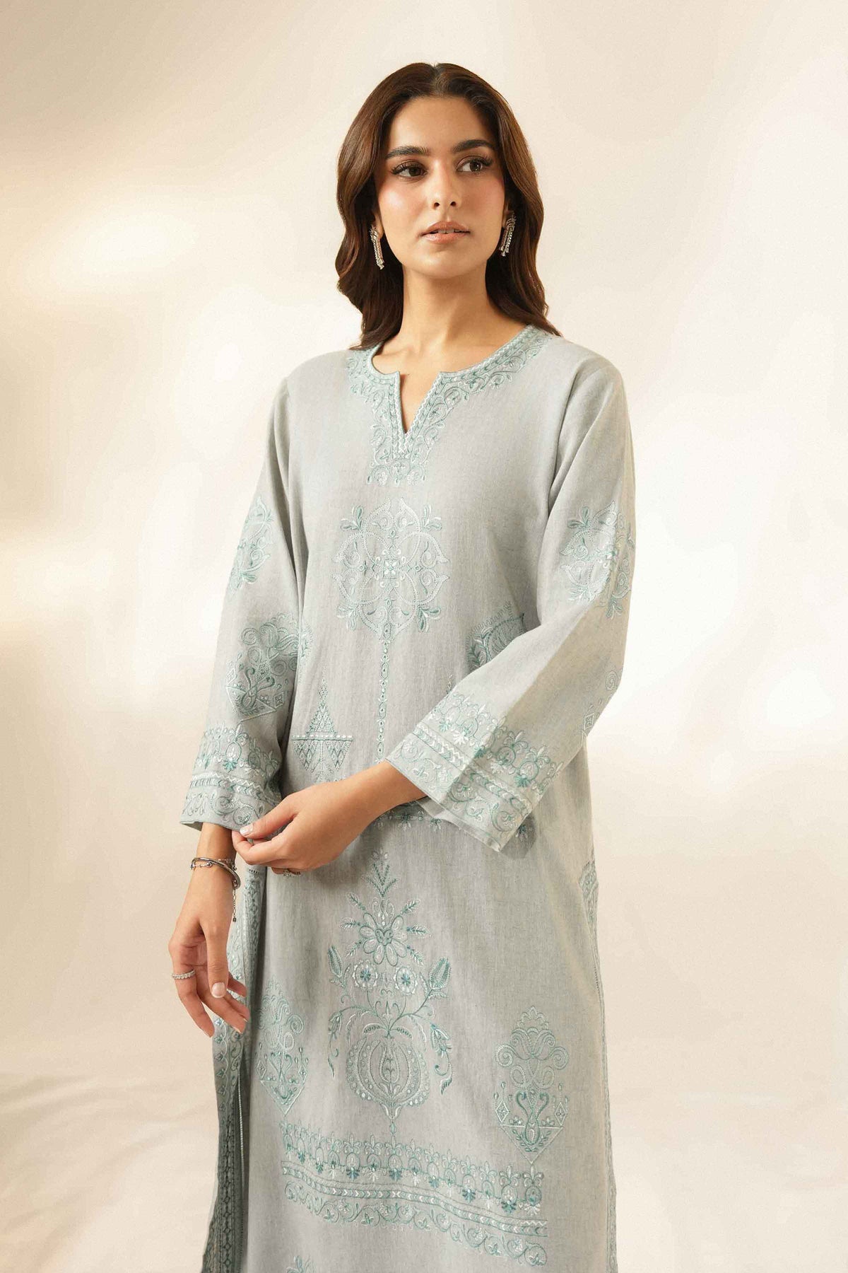 2 Piece - Embroidered Suit - ST2STE-LUXE26WV1-29 for Women - Pret Collection | Nishat | Shop Online