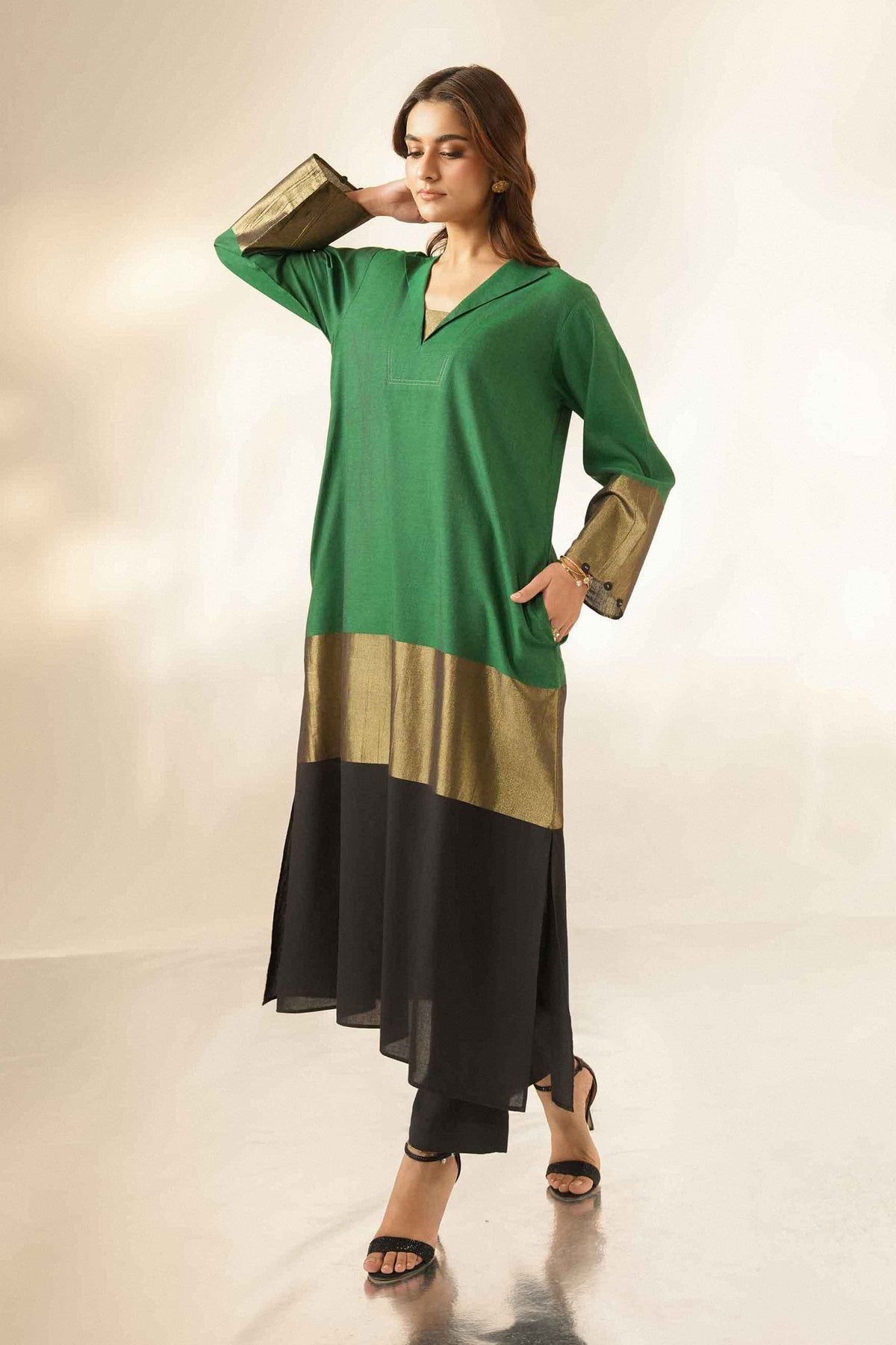 2 Piece - Printed Suit - ST2STE-LUXE26WV1-32 for Women - Pret Collection | Nishat | Shop Online