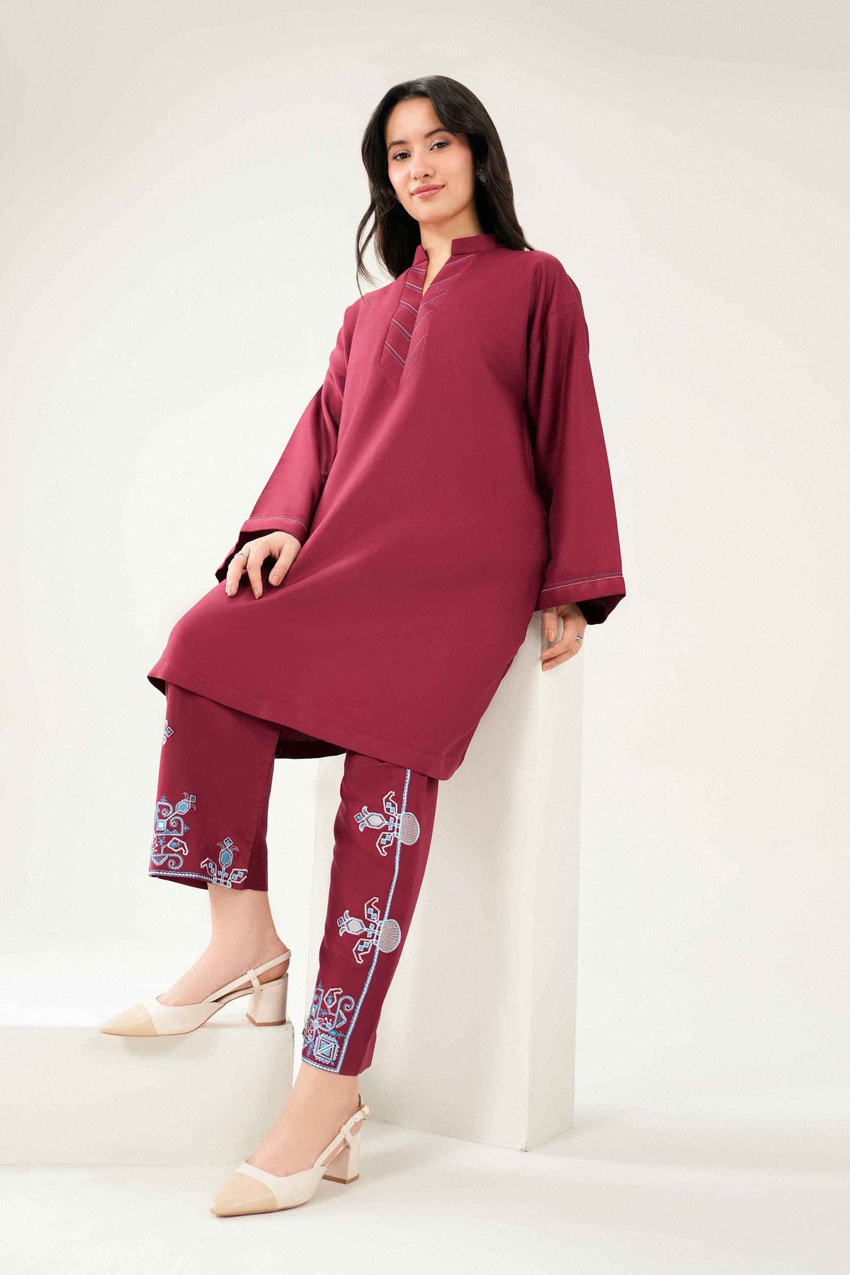 2 Piece - Embroidered Suit - ST2STE-PRET26WV1-10 for Women - Pret Collection | Nishat | Shop Online