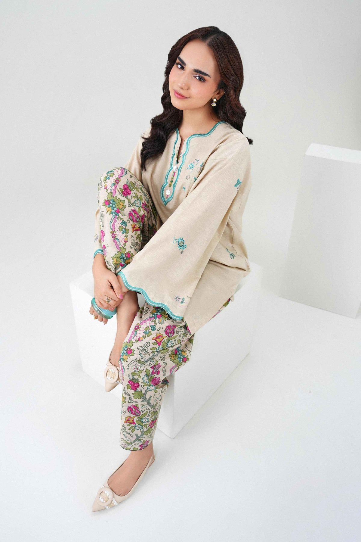 2 Piece - Printed Embroidered Suit - ST2STE-PRET26WV2-23 for Women - Pret Collection | Nishat | Shop Online