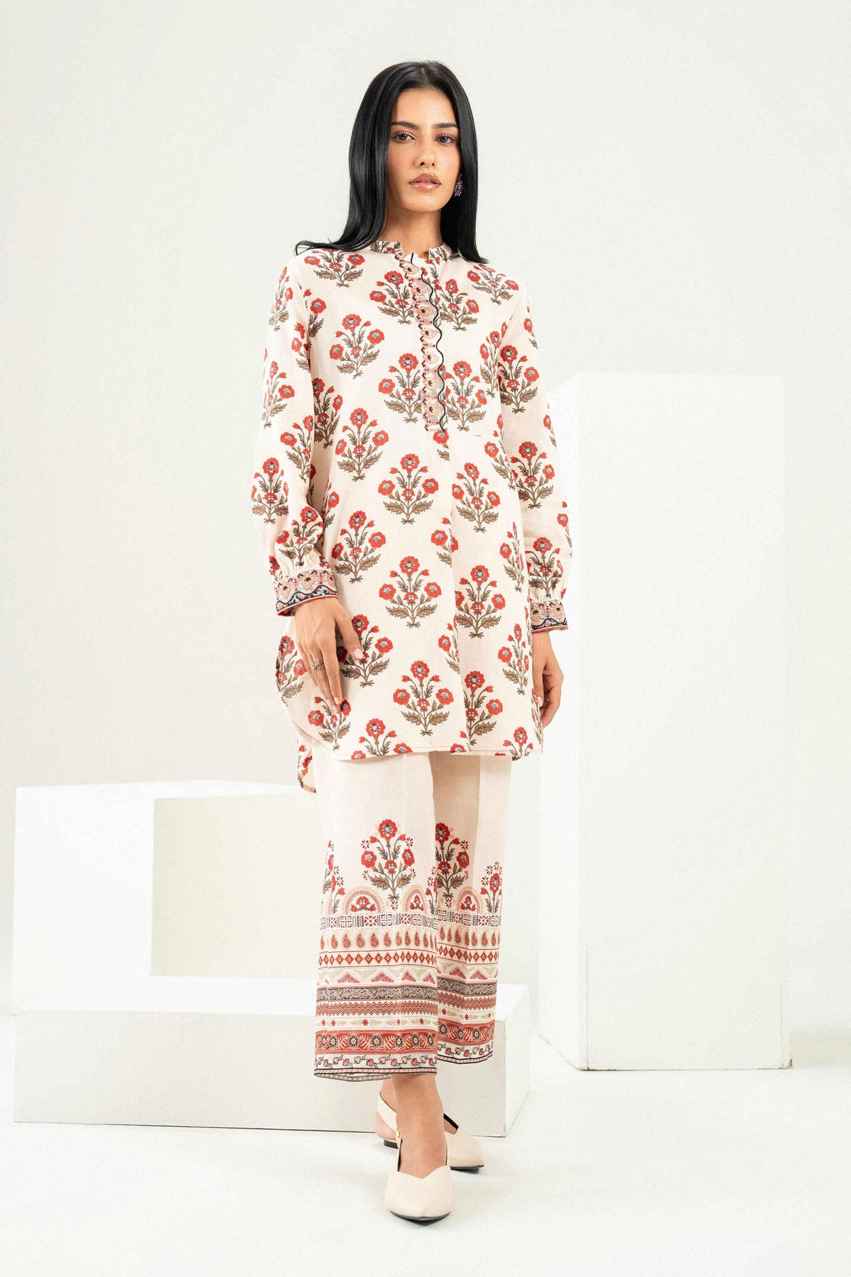 2 Piece - Printed Embroidered Suit - ST2STE-PRET26WV2-45 for Women - Pret Collection | Nishat | Shop Online