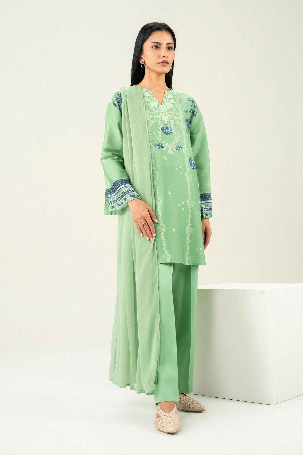 3 Piece - Printed Suit - ST3P-PRET26WV1-3 for Women - Pret Collection | Nishat | Shop Online
