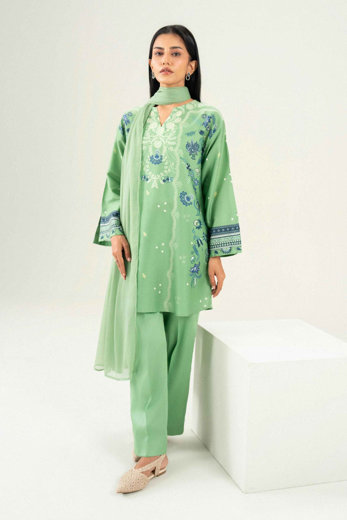 3 Piece - Printed Suit - ST3P-PRET26WV1-3 for Women - Pret Collection | Nishat | Shop Online