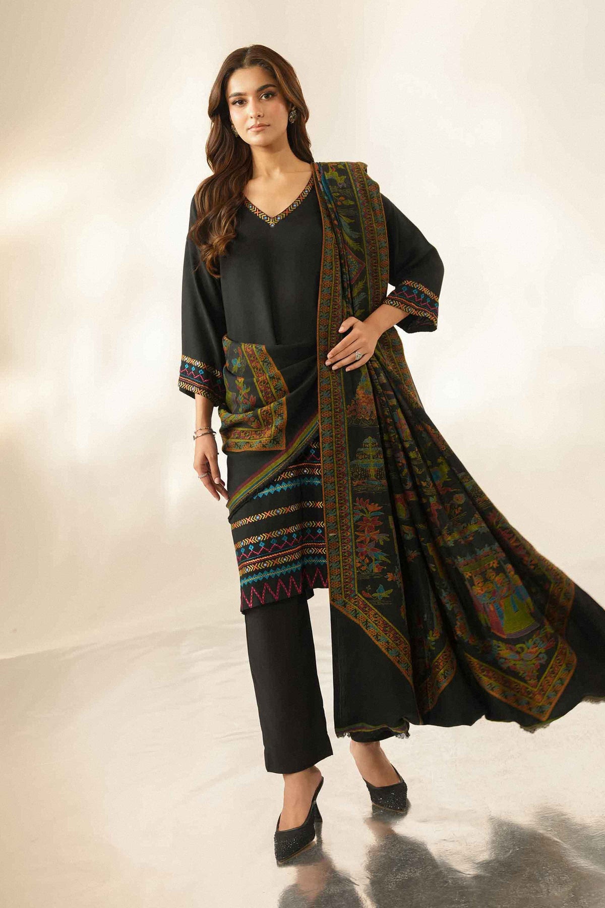 3 Piece - Embroidered Suit - ST3PE-LUXE26WV1-10 for Women - Pret Collection | Nishat | Shop Online