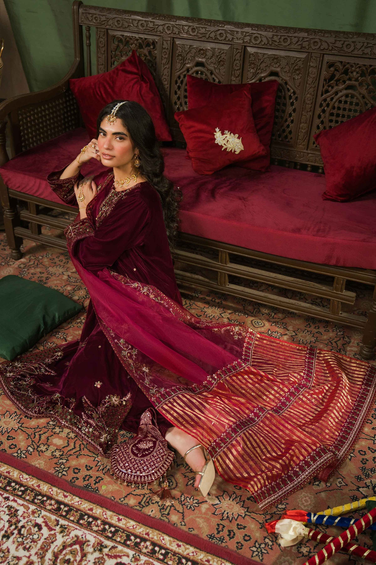 3 Piece - Embroidered Suit - ST3PE-LUXE26WV1-19 for Women - Pret Collection | Nishat | Shop Online