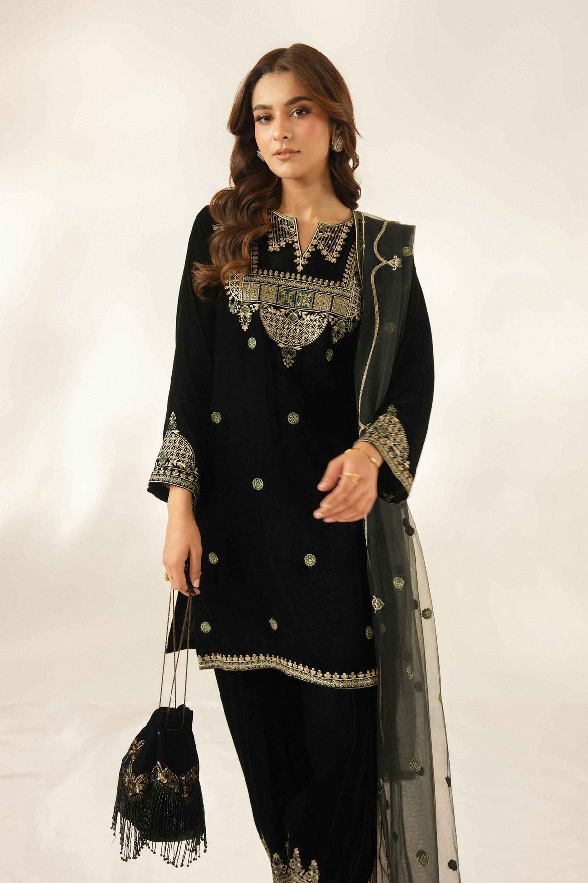 3 Piece - Embroidered Suit - ST3PE-LUXE26WV1-44 for Women - Pret Collection | Nishat | Shop Online