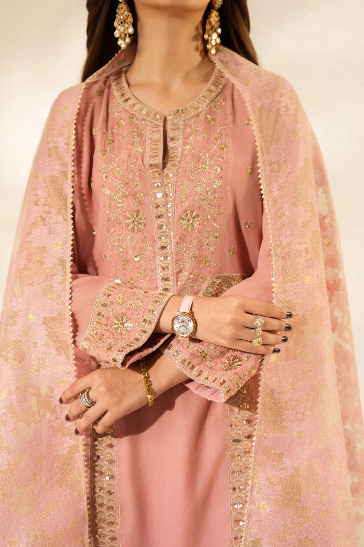 3 Piece - Embroidered Suit - ST3PE-LUXE26WV1-55 for Women - Luxury Pret Collection | Nishat | Shop Online
